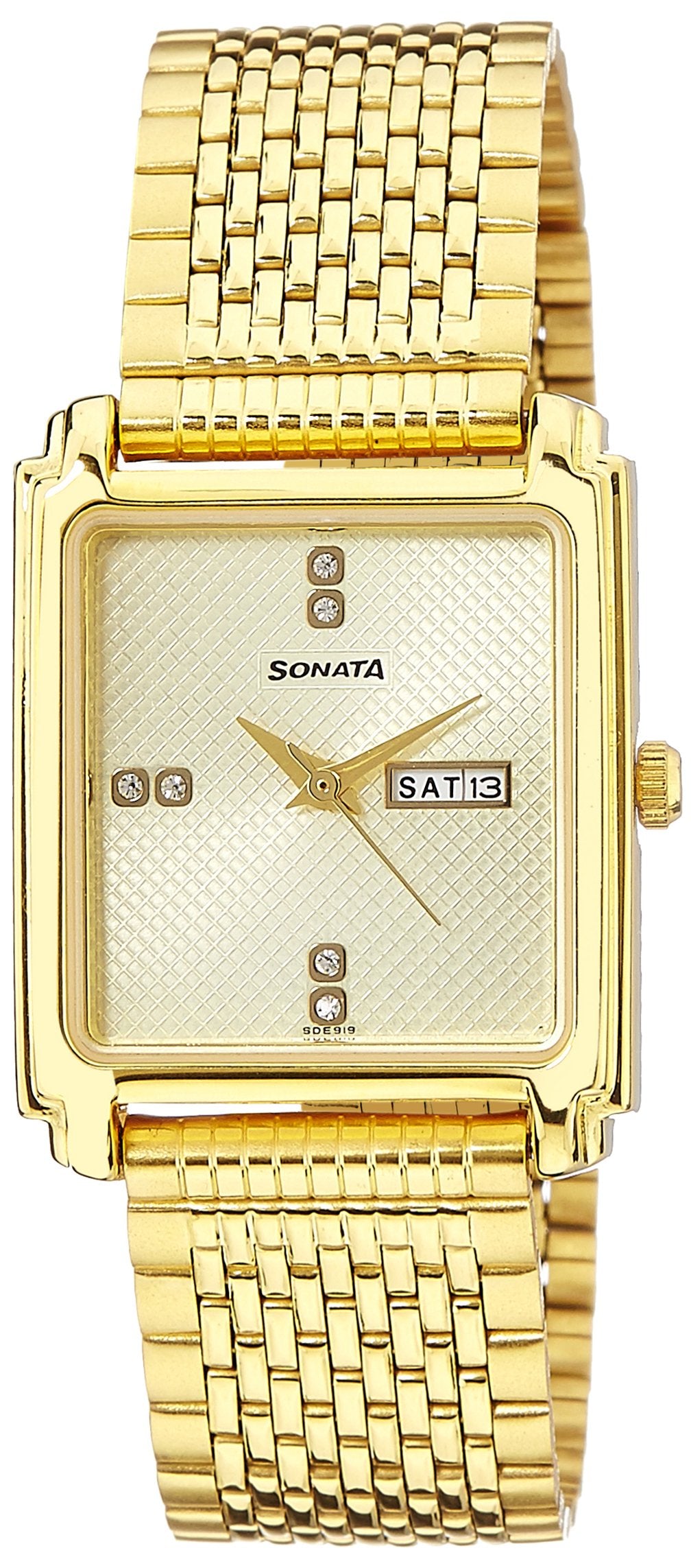 Sonata Analogue Silver Dial Men Watch (7053Ym07)