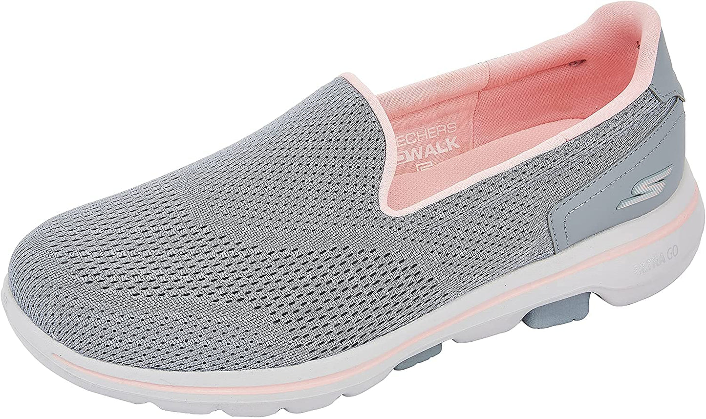 Skechers Women Go Walk 5 Ocean Sparkle Sports Shoes