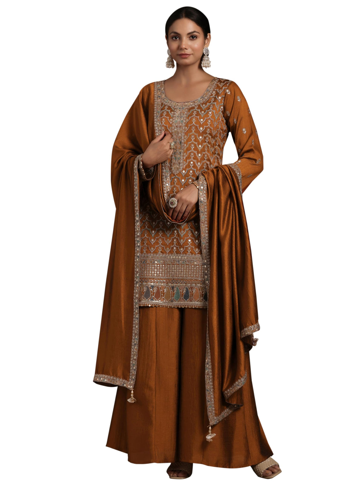 Libas WomenS Silk Blend Kurta Set (486060R