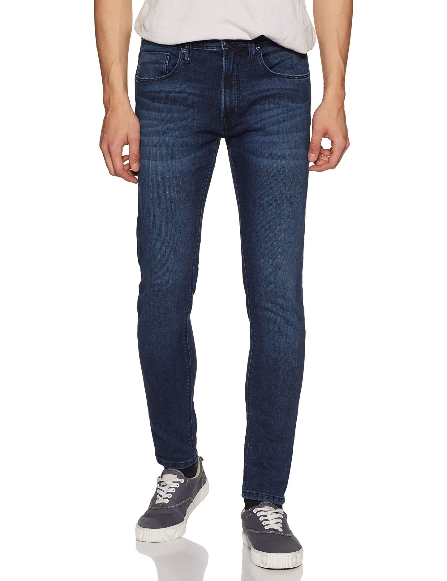 Pepe Jeans Men Slim Fit Cotton, Spandex Jeans (Pm205700J67_Med Used_36W X 31L_Blue_36W X 31L)