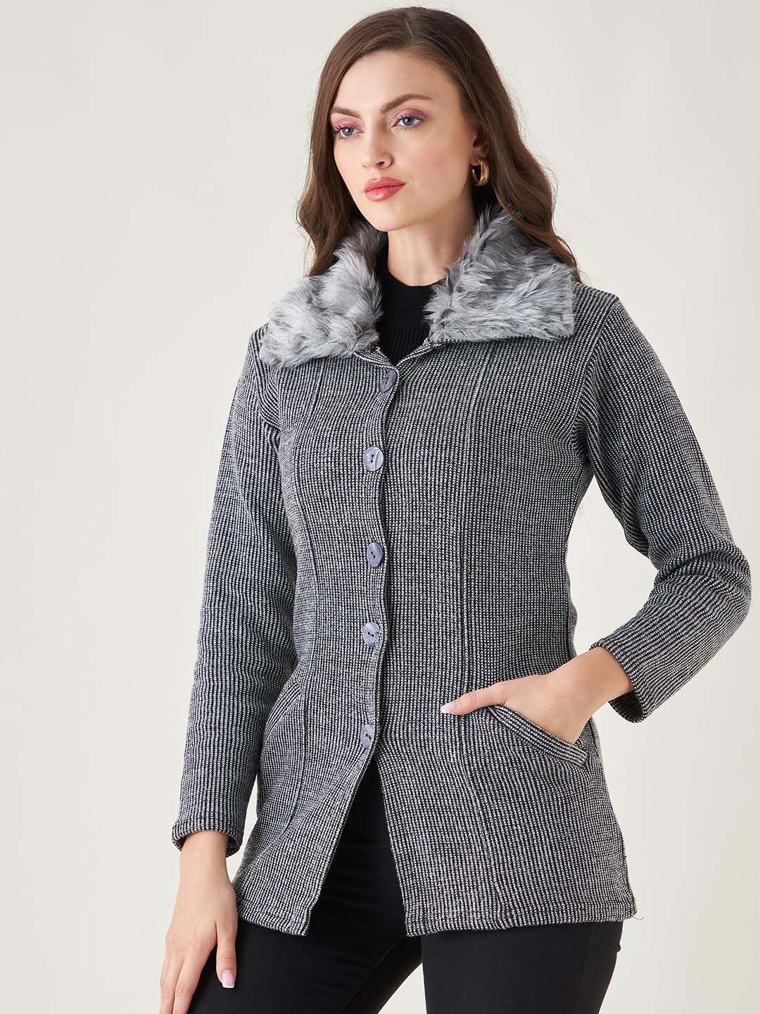 PIVL Women Grey Sweater for Winter||Winterwear||