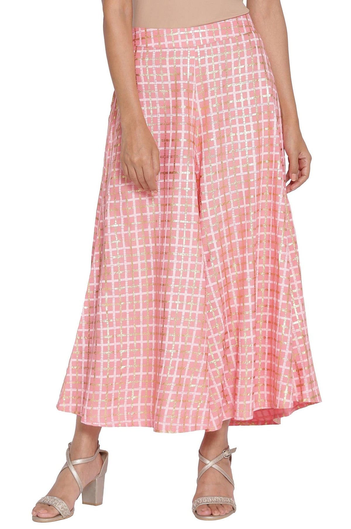 Aurelia Printed Strechable Culotte For Women | Calf Length Culotte For Women