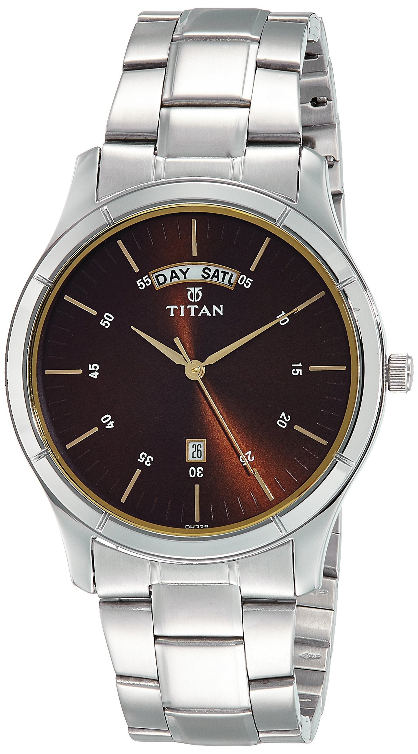 Titan Neo Analog Brown Dial MenS Watch-1767Sm03