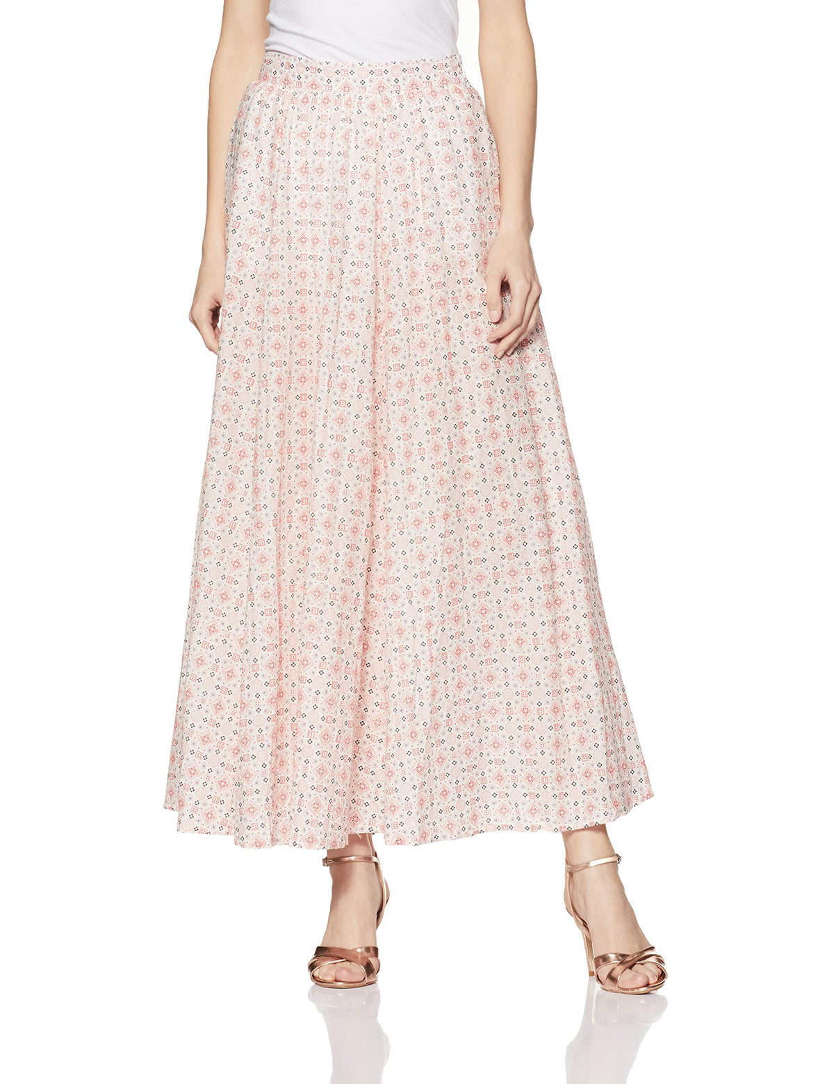Aurelia Womens Full Maxi Skirt (18FEK60089-62929_M_Cream)