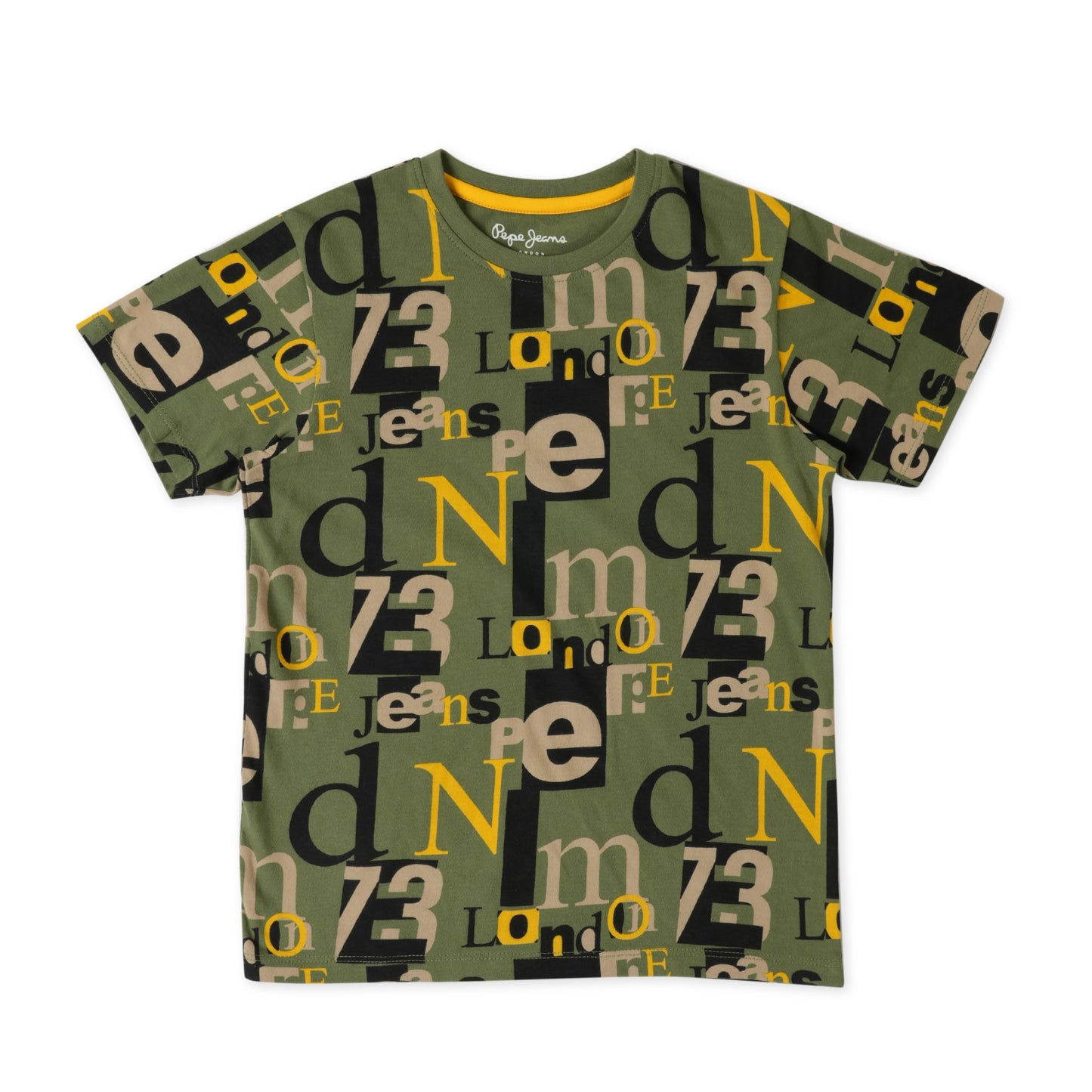 Pepe Jeans BoyS Regular Fit T-Shirt (Pb50363072812_Olive