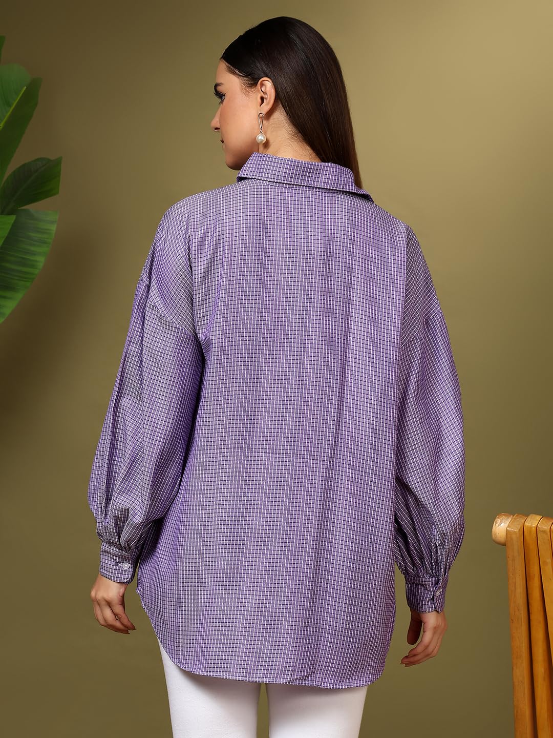 Kotty WomenS Oversized Comfortable & Stylish Casual Shirt(Multicolor,M)