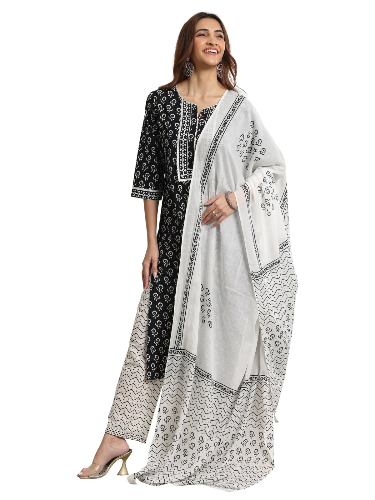 Libas WomenS Pure Cotton Kurta Set (366300R