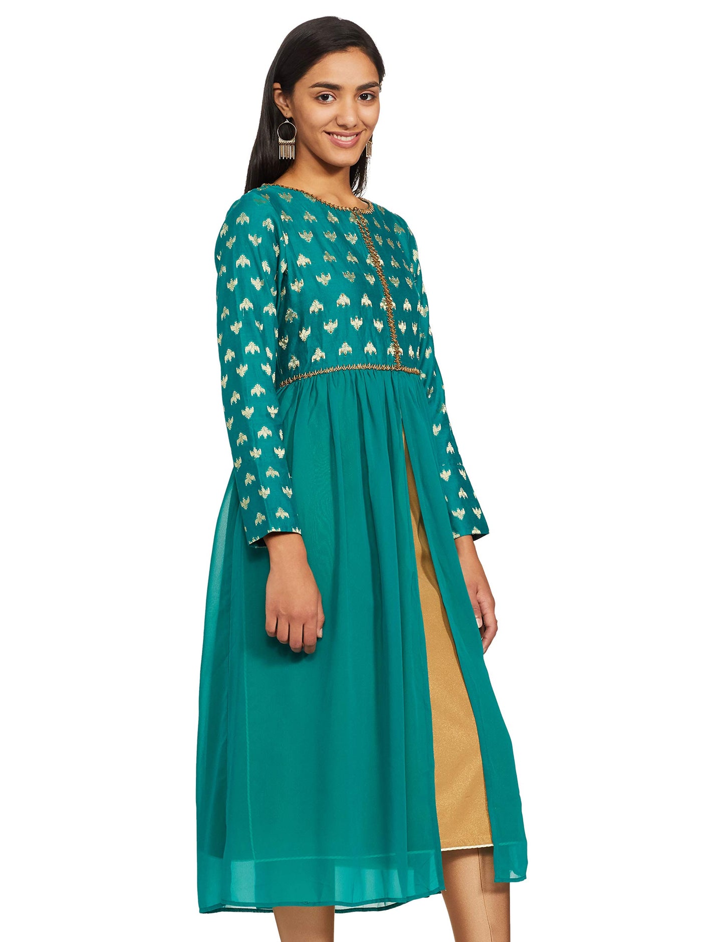 W for Woman Women's Georgette Anarkali Kurta