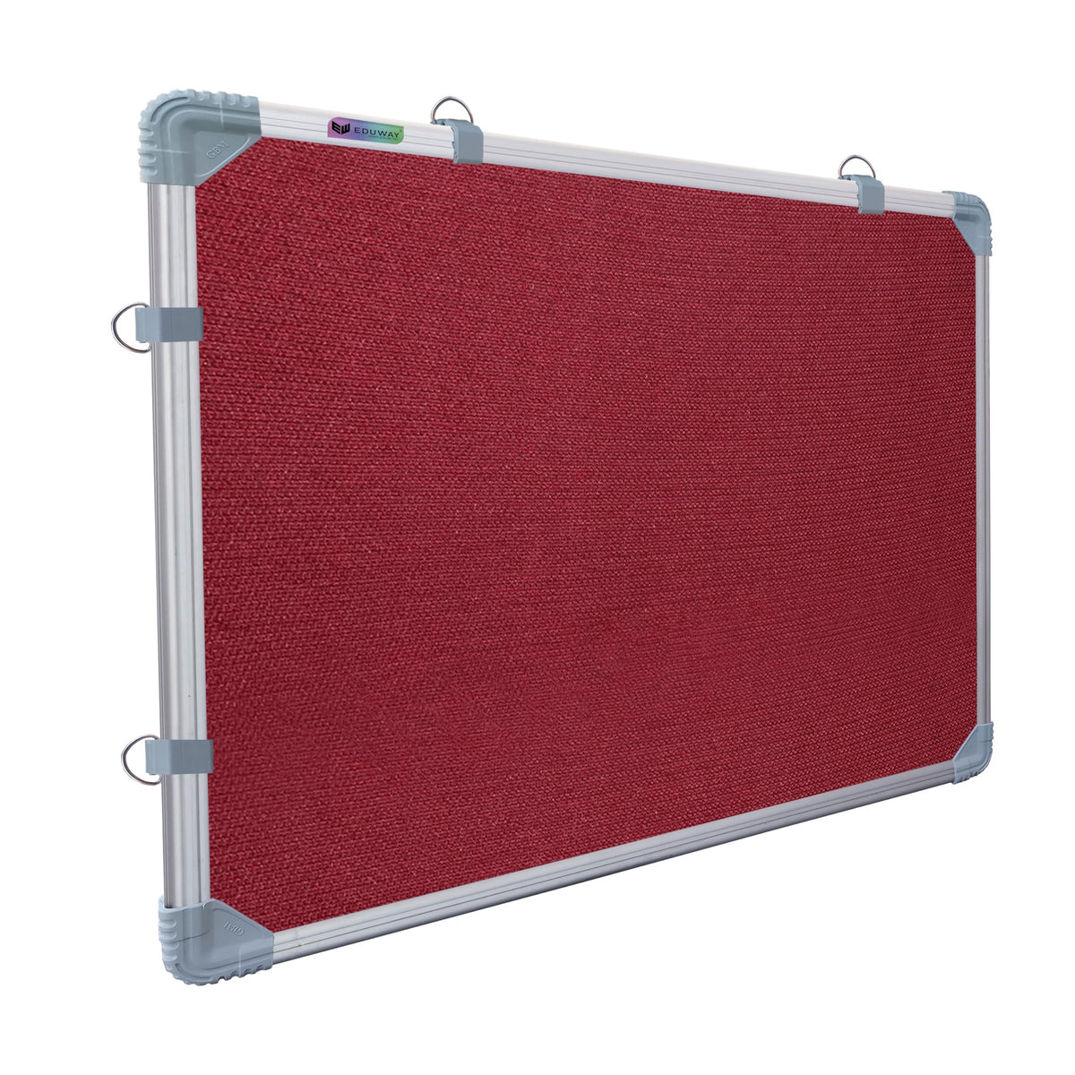 Eduway 2X1.5 Feet Notice Board/Pin Up Board/Bulletin Board/Display Board/Soft Board With High Resilience Foam Fabric For School,