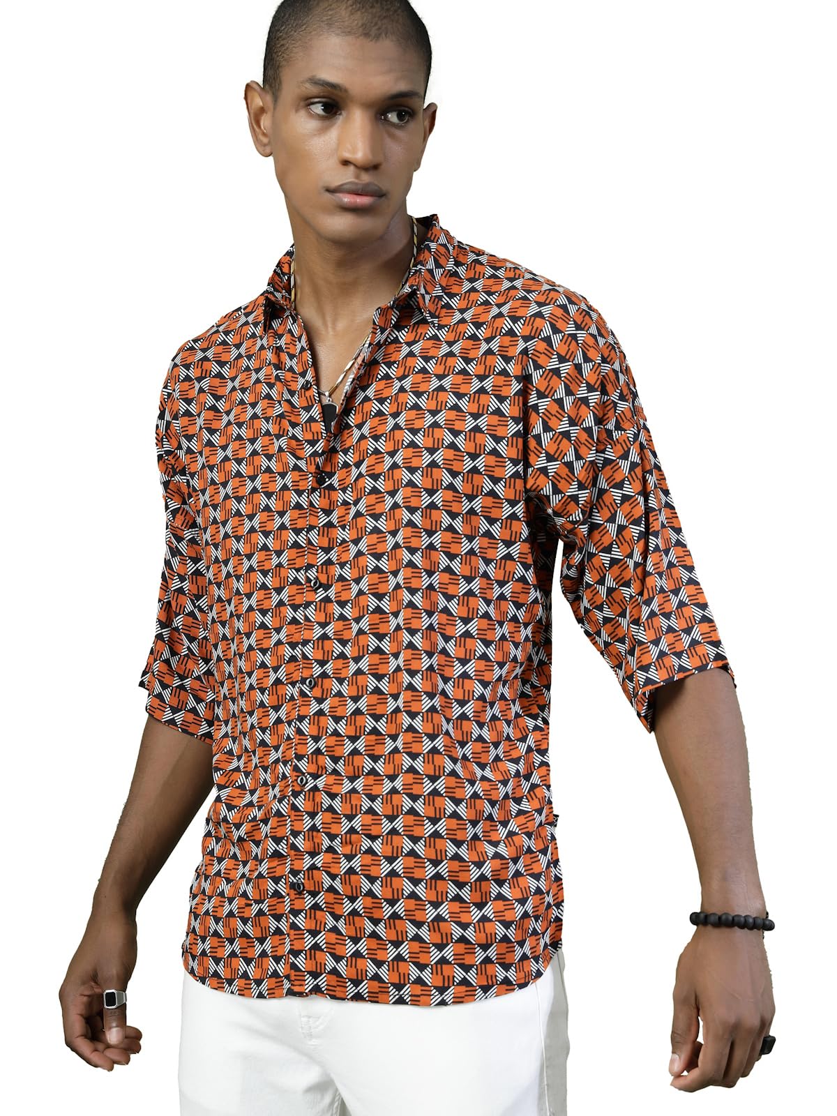 Rigo Rayon Printed Oversized Shirts for Men | Half Sleeves Hawaiian Shirts for Men | Summer Oversized Shirts Shirt for Men | Ove