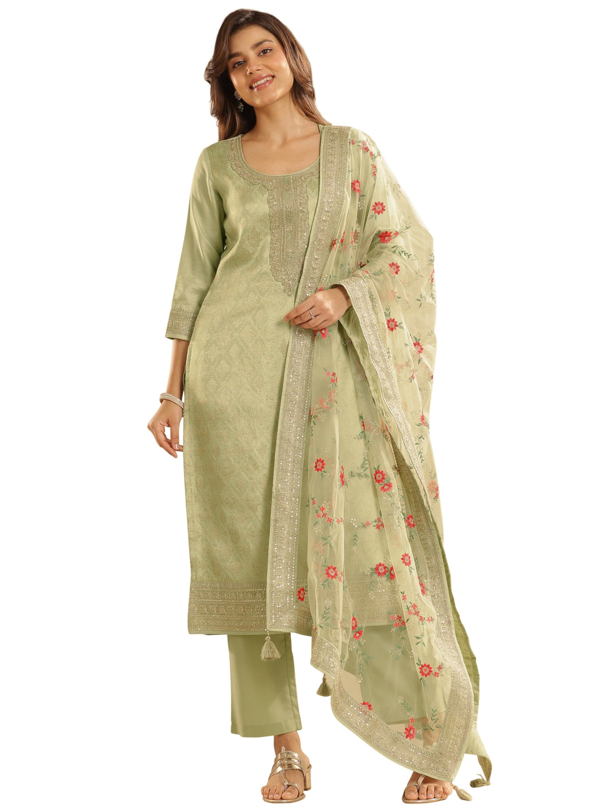 Libas WomenS Silk Blend Kurta Sets (99477