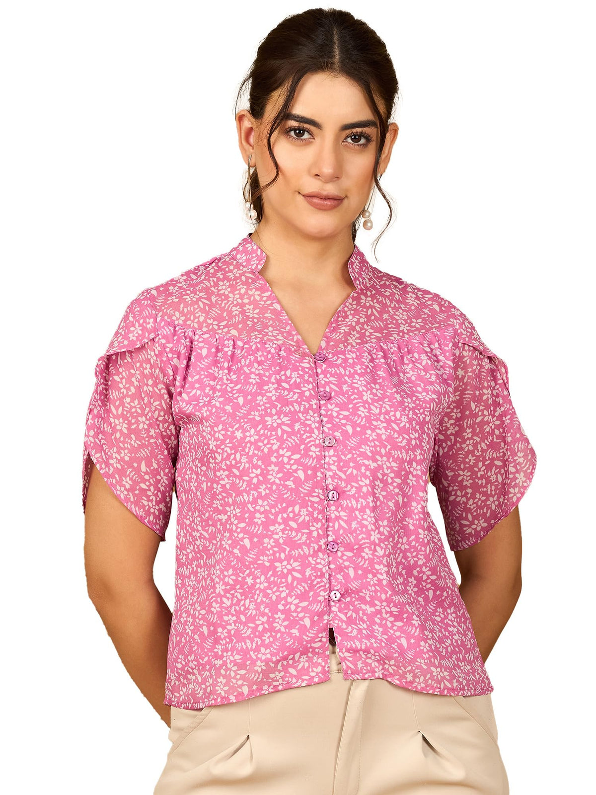 Rare Womens Floral Regular Fit Shirt (EP7554G