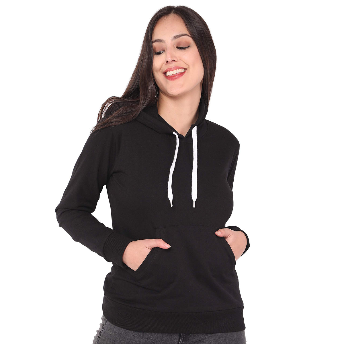 Juneberry Sweatshirt For Women, Cotton Blend Full Sleeves Aesthetic Sweatshirt For Women Stylish, Latest Winterwear With Neck Ho