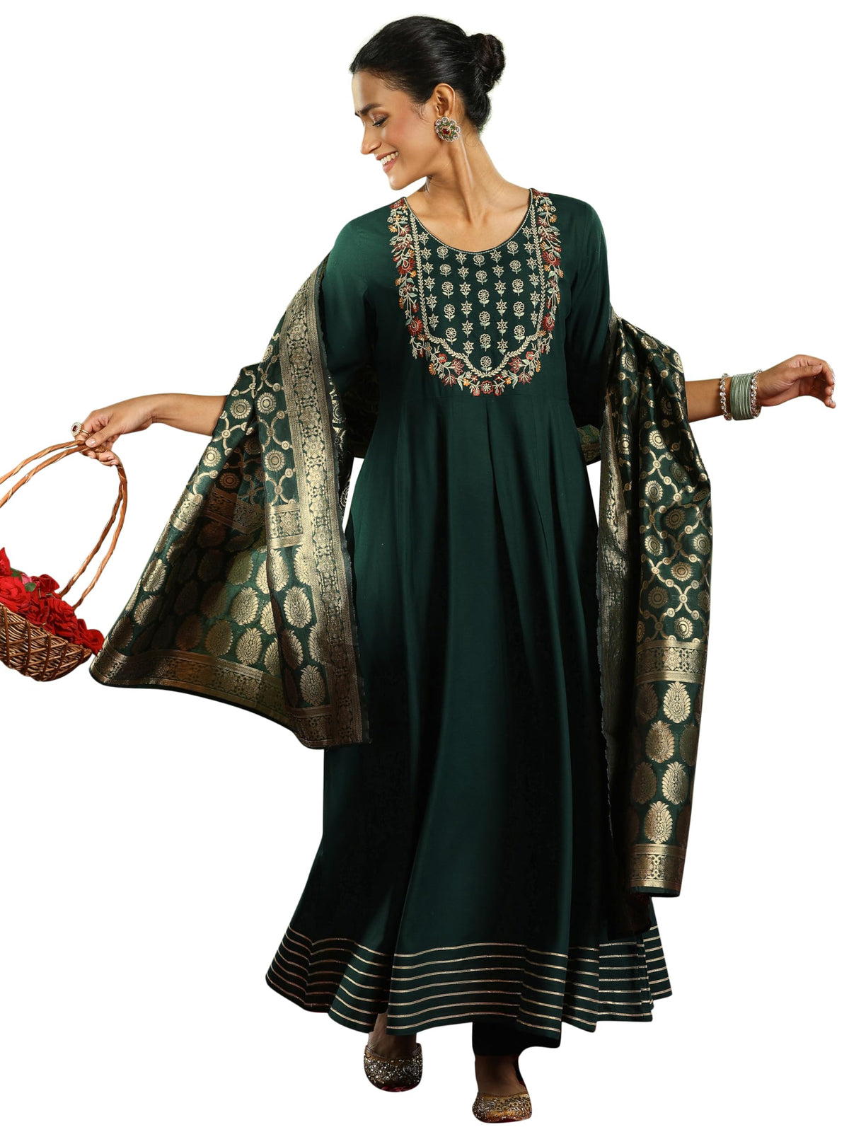 Libas WomenS Viscose Rayon Kurta Set (49420