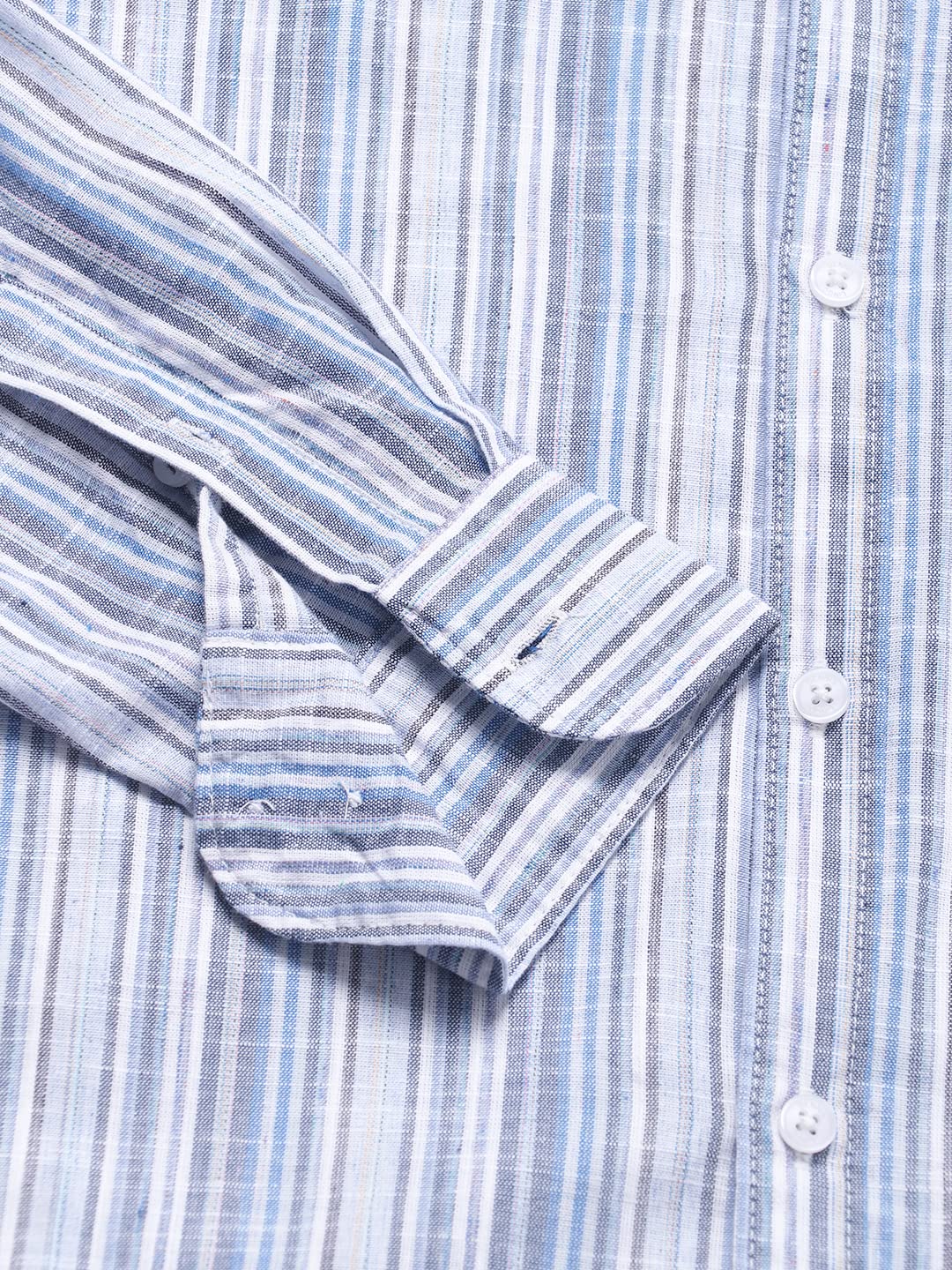 Dennis Lingo Blue MenS Slim Fit Casual Shirt