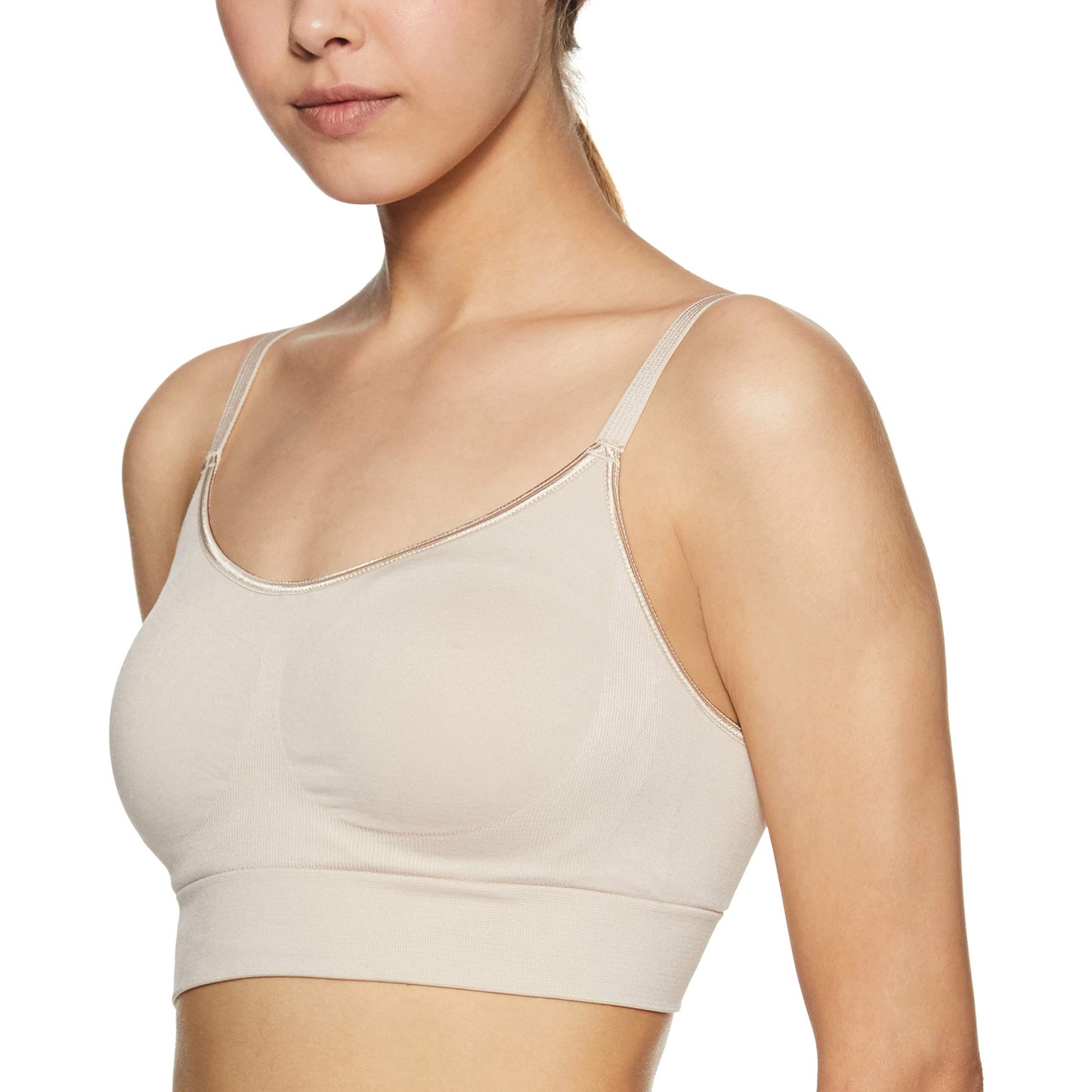 Enamor F037 Ultra Smoothening No Pinch T-Shirt Bra - Padded Wirefree Full Coverage - Almond Skin