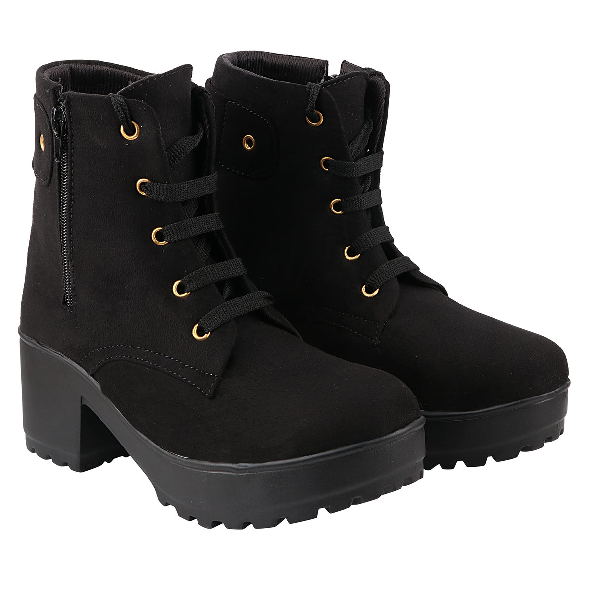 Shoetopia Women And Girls Black Boots
