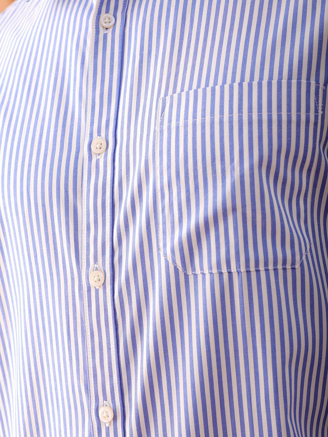 The Indian Garage Co Mens Slim Fit Shirt (0424-SHFRST-01-03_Blue