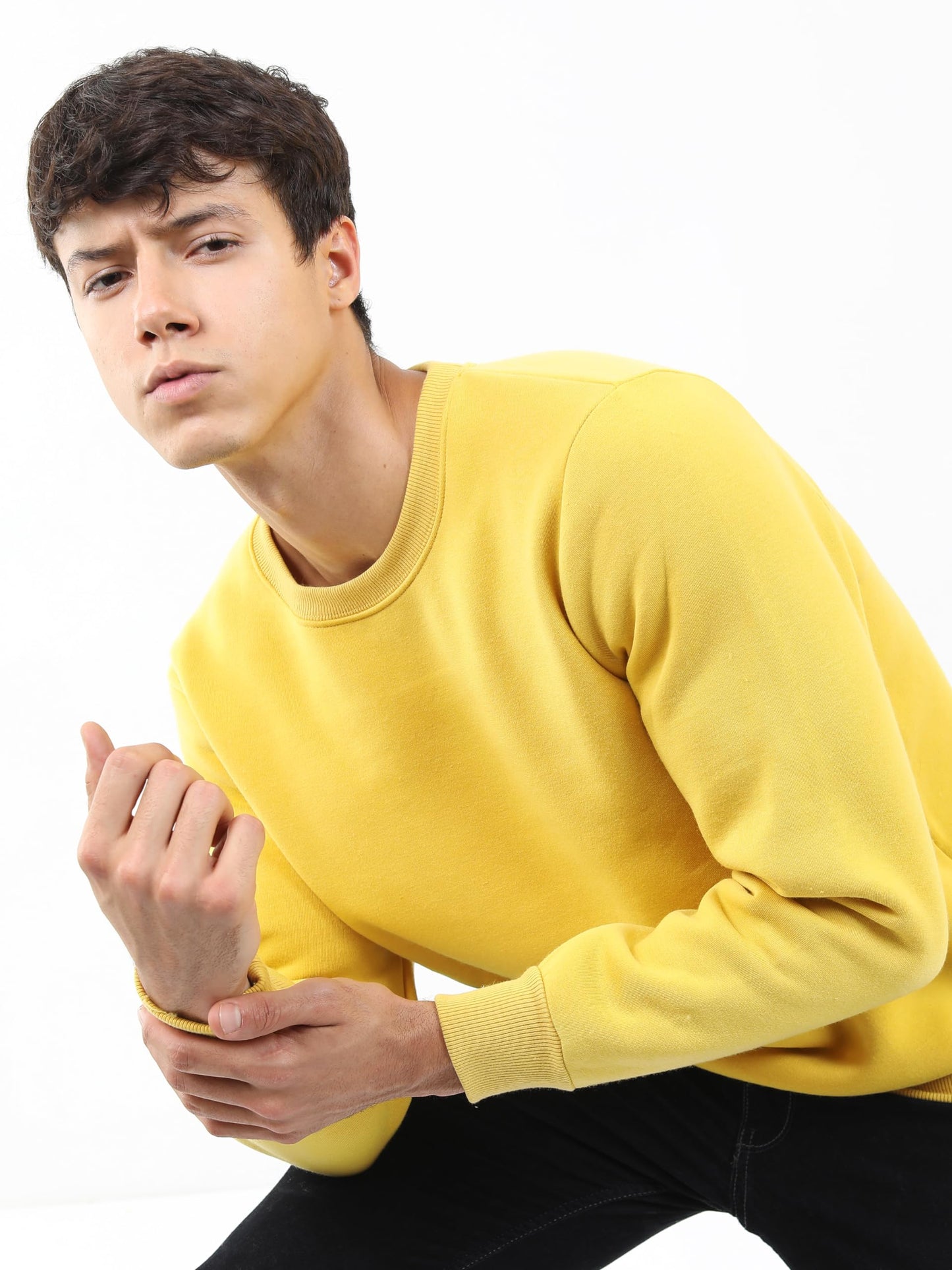 Ketch Men Full Sleeve Sweat Shirt Khss000076 Green L