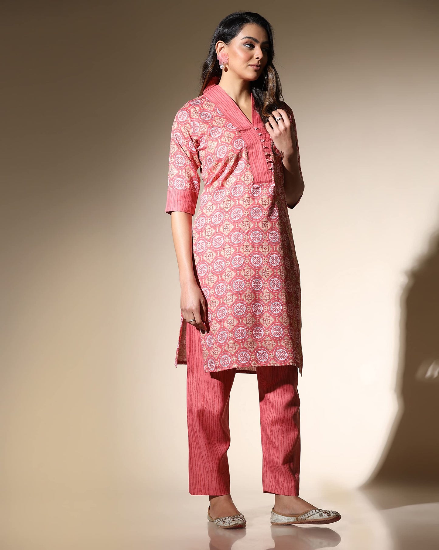 DHRUVI TRENDZ Women Kurta Set for Women | Kurta Set | Kurta Set for Women | Festive Kurta Set for Women | Regular Fit Kurta Set for Women