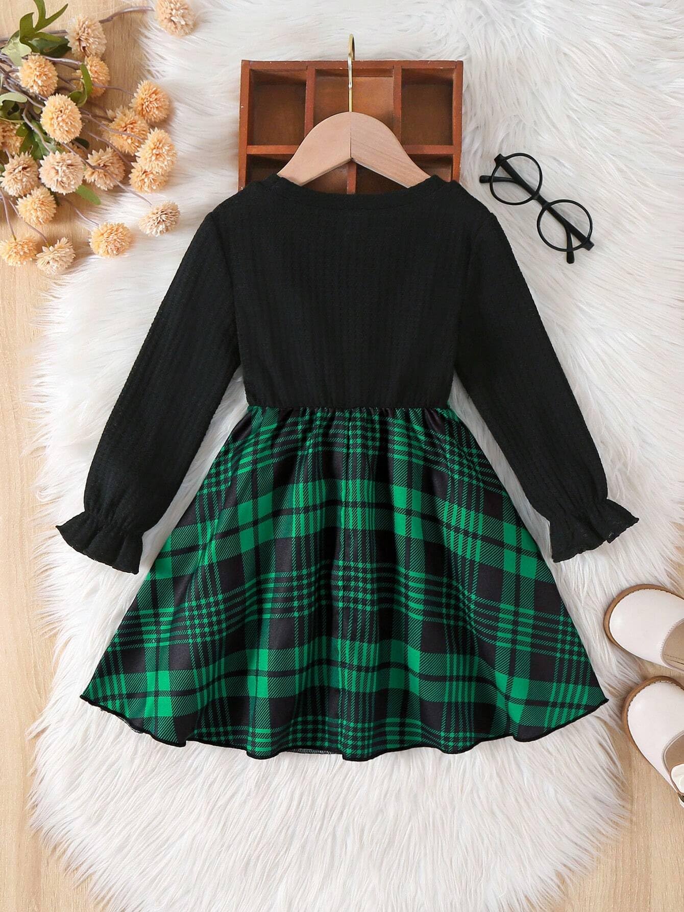 TAGAS Girl Dress || Fancy Frock ||(KD-153) Green