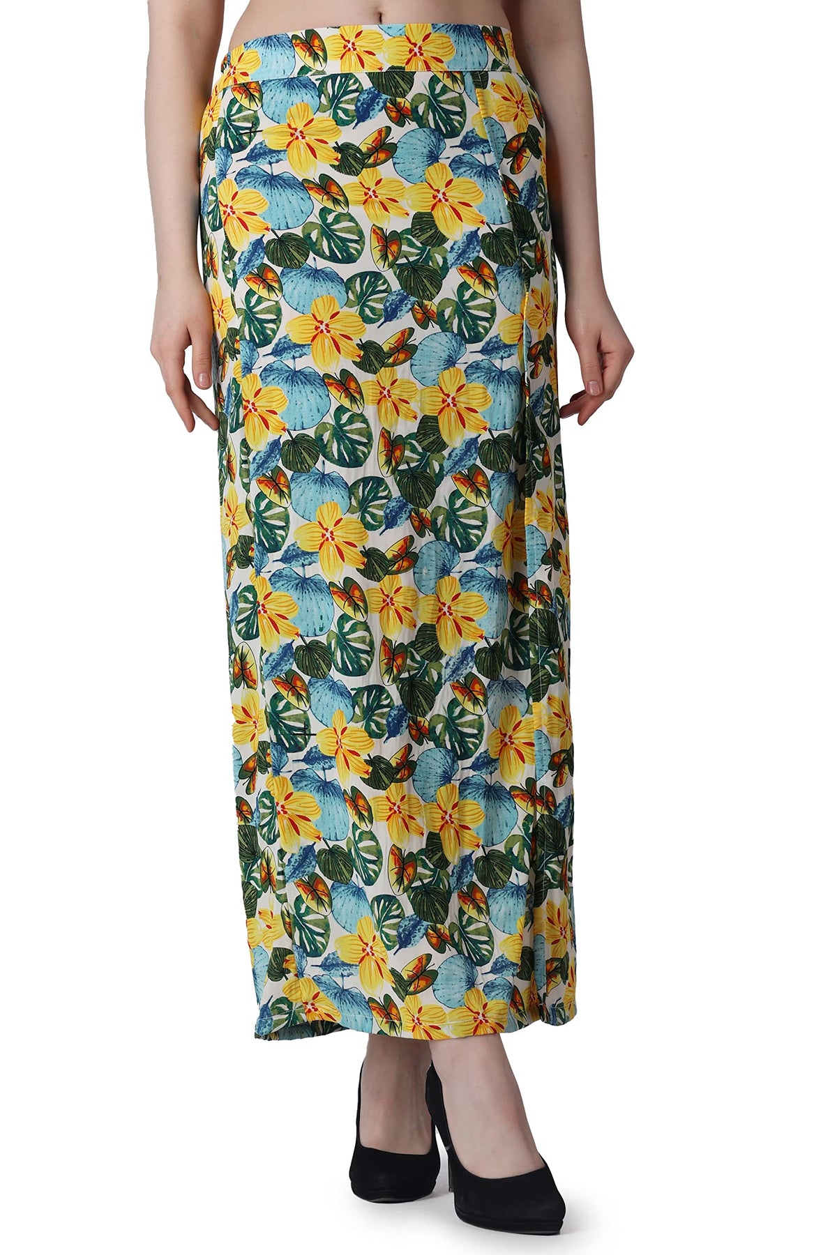 POPWINGS Polyester A-Line Skirt Multicolour