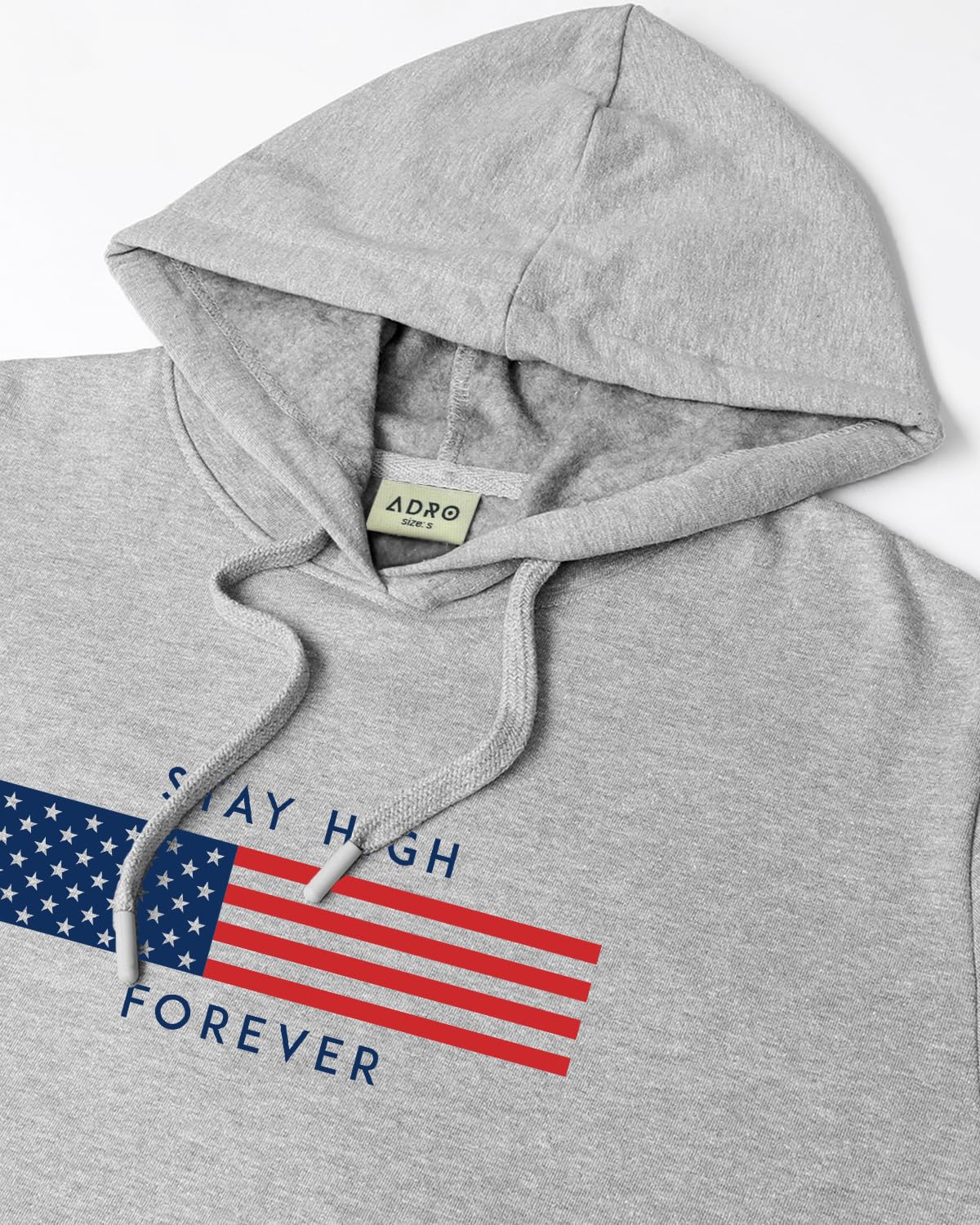 ADRO Hoodies for Men, Printed Regular Fit Cotton Hoodie Sweatshirt, H24