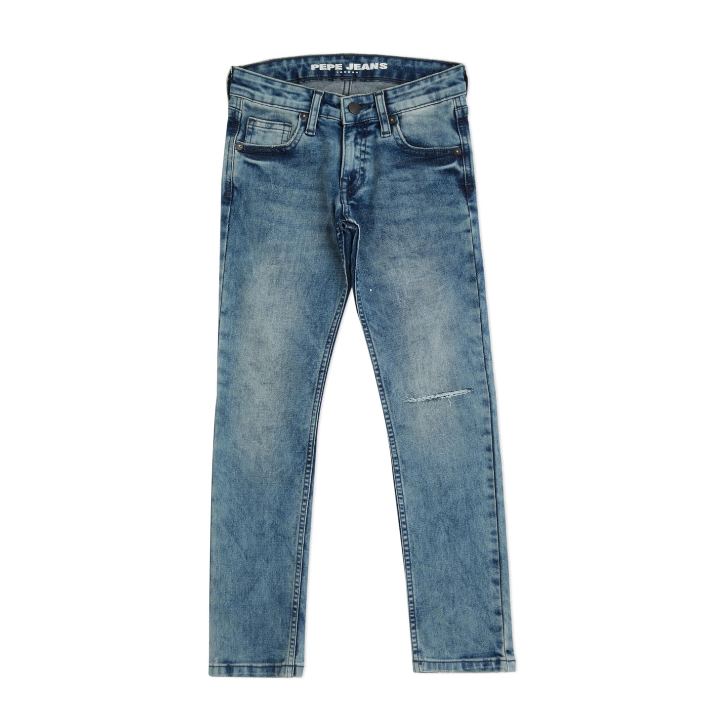 Pepe Jeans Cashed Mid Waist Slim Fit Denim, Med Light Used, 12