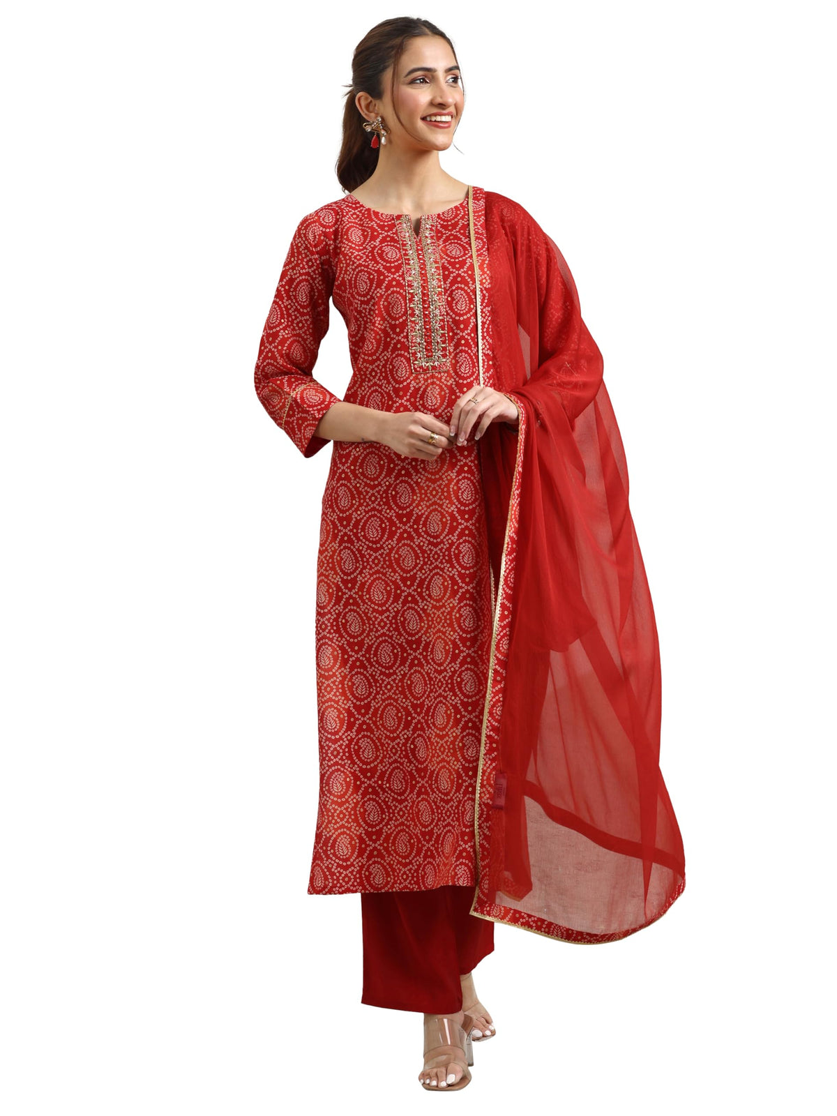 Libas WomenS Viscose Rayon Kurta Set (400269I