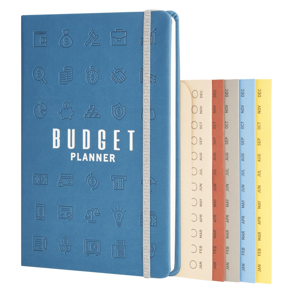 DOODLE 2024 A5 Vegan Leather Hard Bound Productivity Planner Kit|288 Pages|12 Undated Monthly Planners|Note Pages & 200+ Sticker