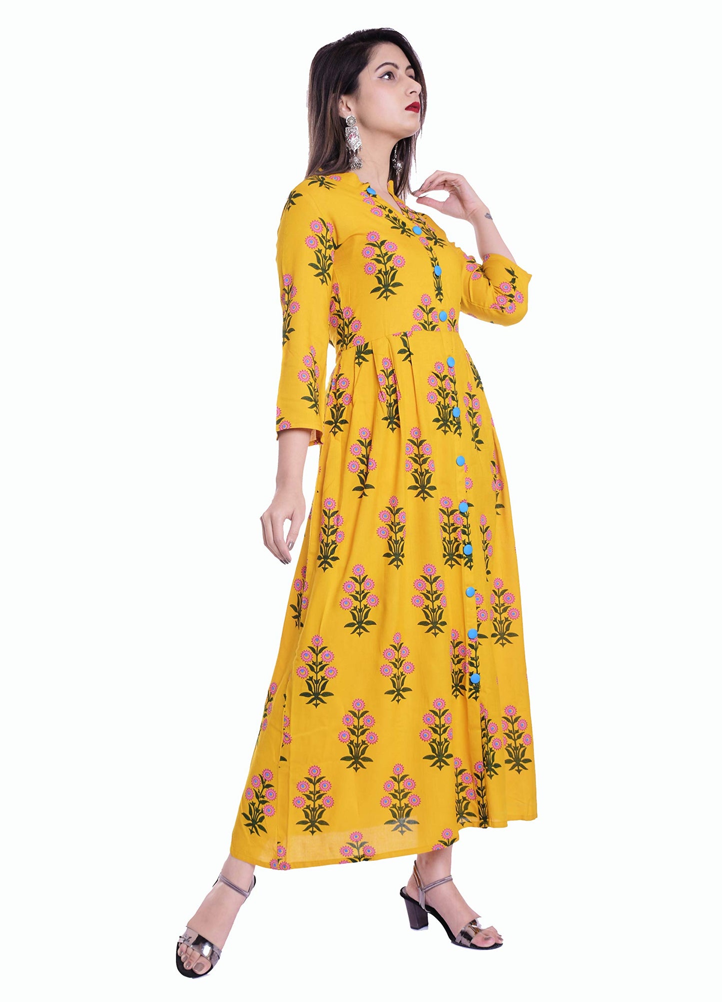 Stylum Women's Rayon Flared Kurta