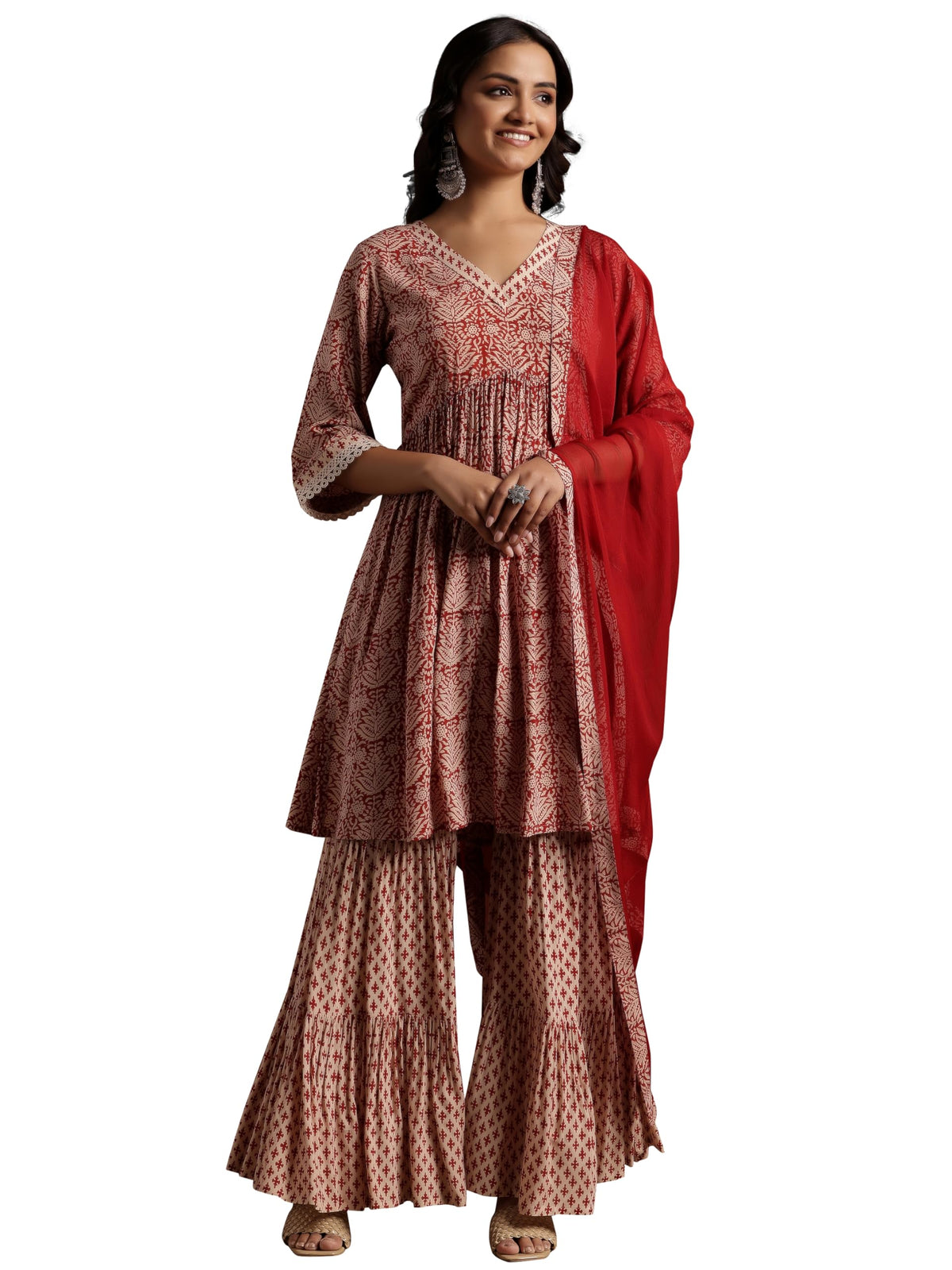 Libas WomenS Pure Cotton Kurta Set (366390R