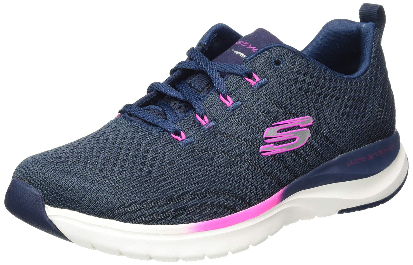 Skechers Women Ultra Groove Pure Vision Mesh Trim Casual Shoes