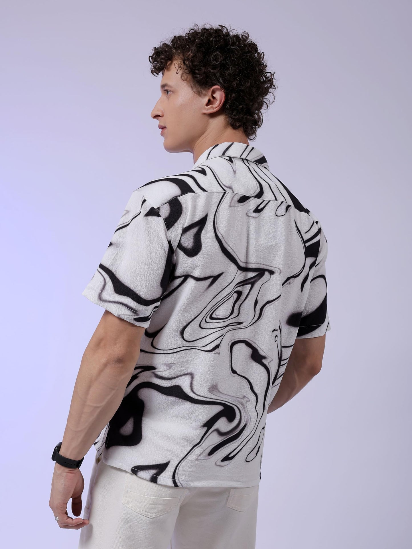 The Indian Garage Co Mens Relaxed Fit Shirt (0823-SHBCRS-10-01_White