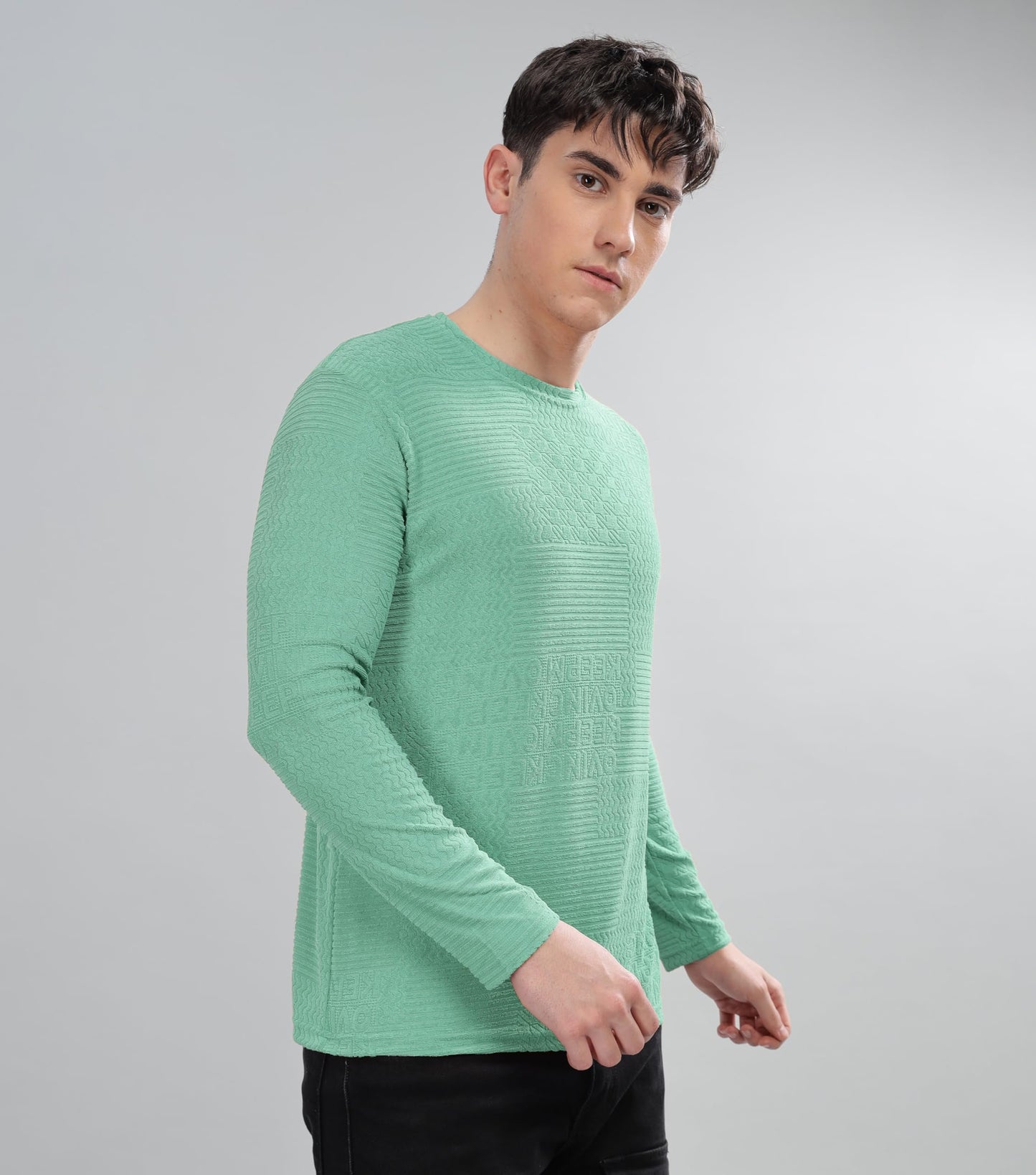 SHODOX Mens Polycotton Regular Fit Half Sleeve Solid Round Neck Tshirt for Men (Pack of 1) Green