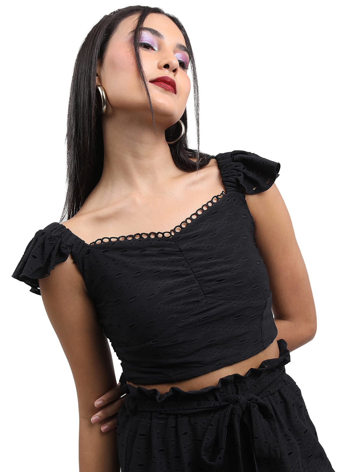Ketch WomenS Regular Fit Shirt (Khtp000185_Black