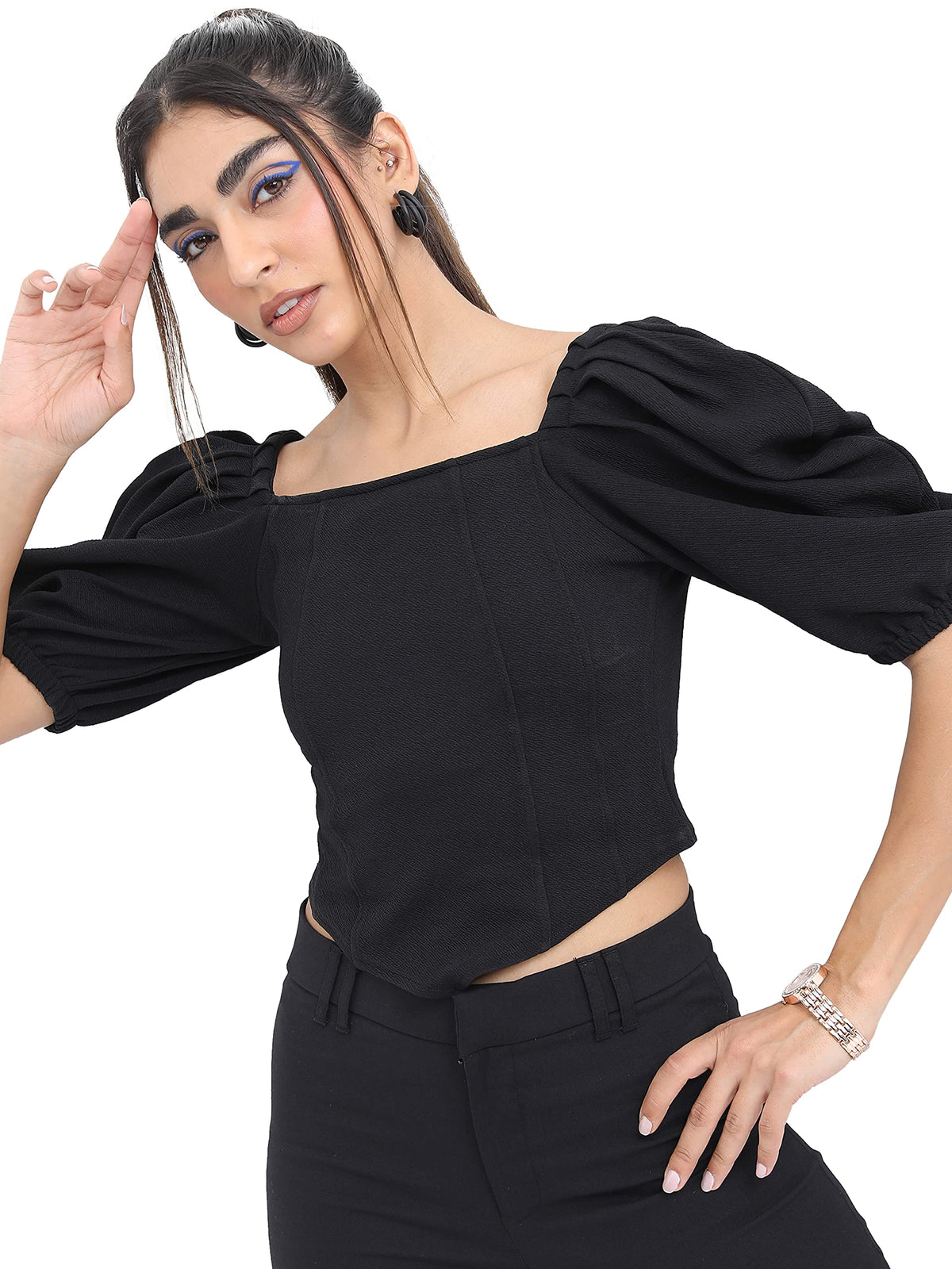 Ketch WomenS Regular Fit Fashion Vest (Khtp000068_Black
