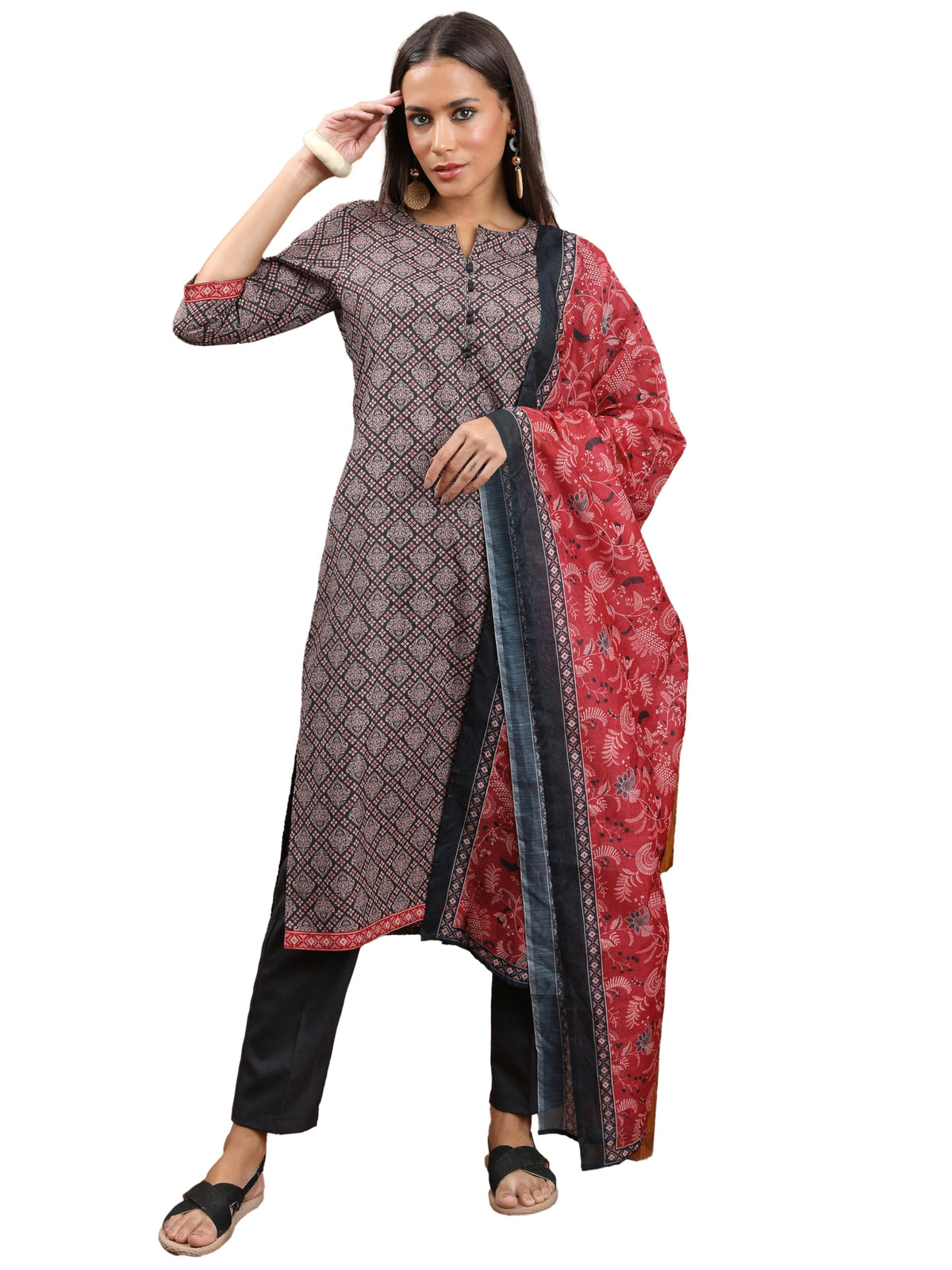 Ketch WomenS Polyester Kurta Set (Khk3001050_Yellow