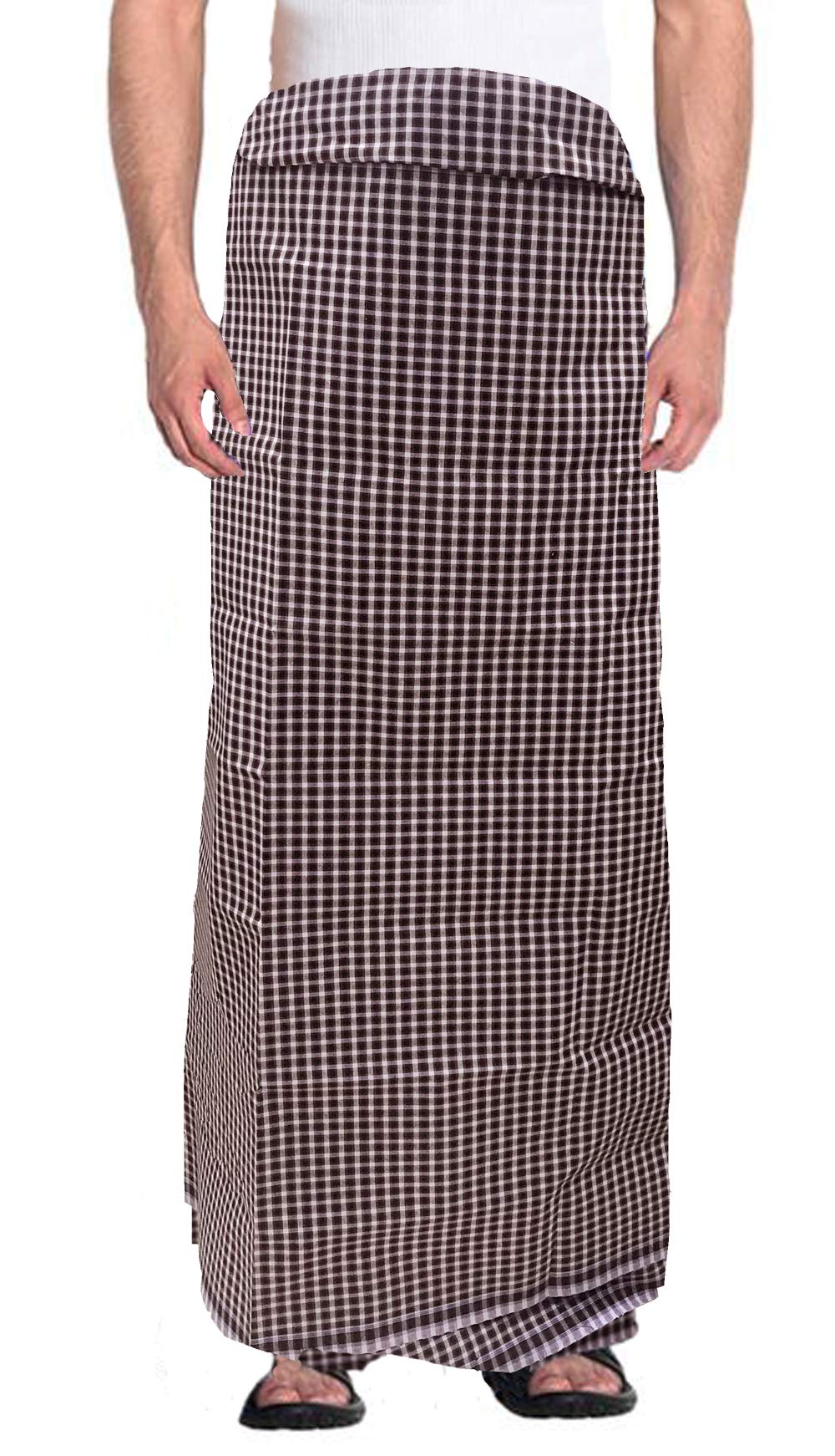 Weavers Villa MenS 100% Cotton Multicolored Unstiched Lungi (2 Mtrs) - Pack Of 2