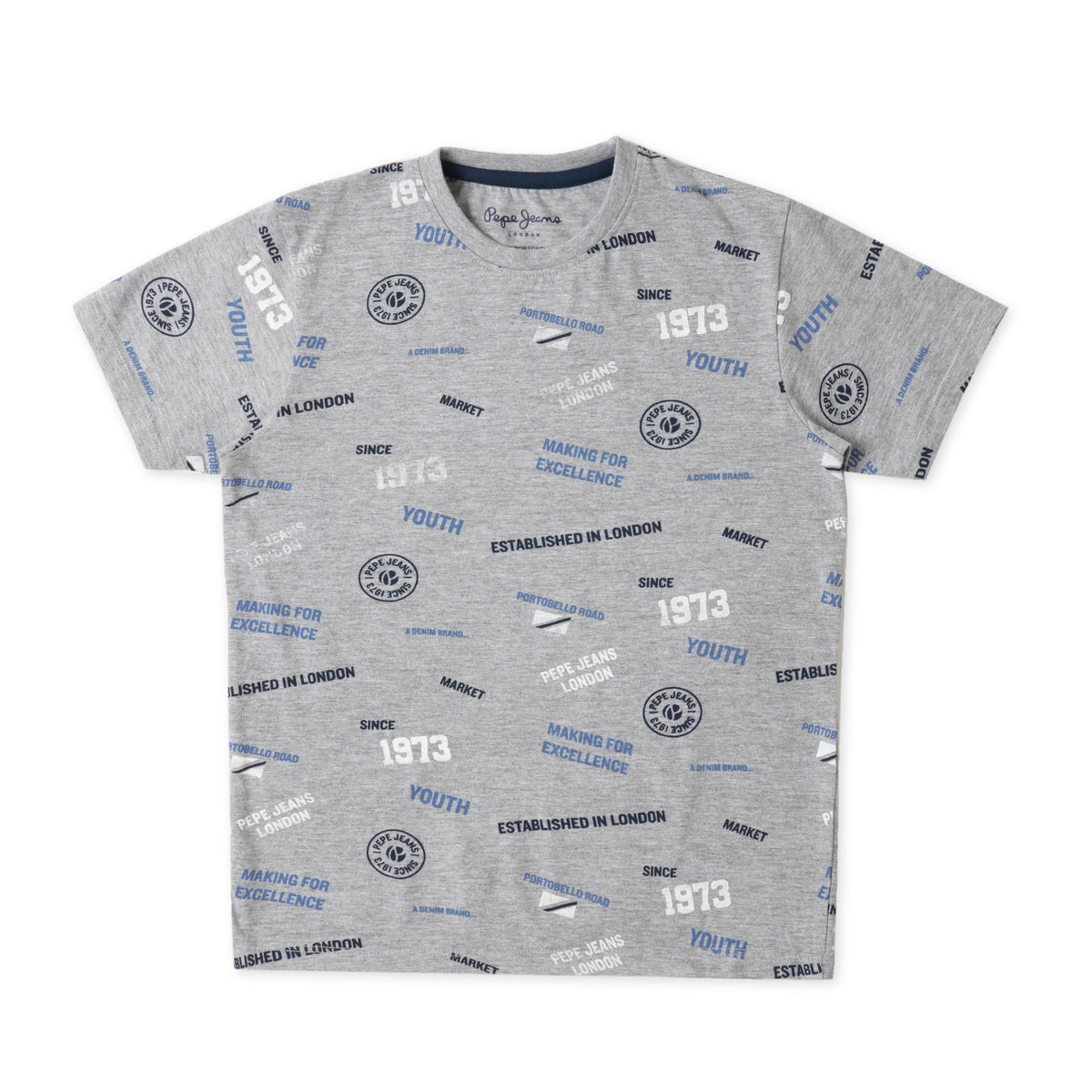 Pepe Jeans BoyS Regular Fit T-Shirt (Pb50366393314_Grey Melange