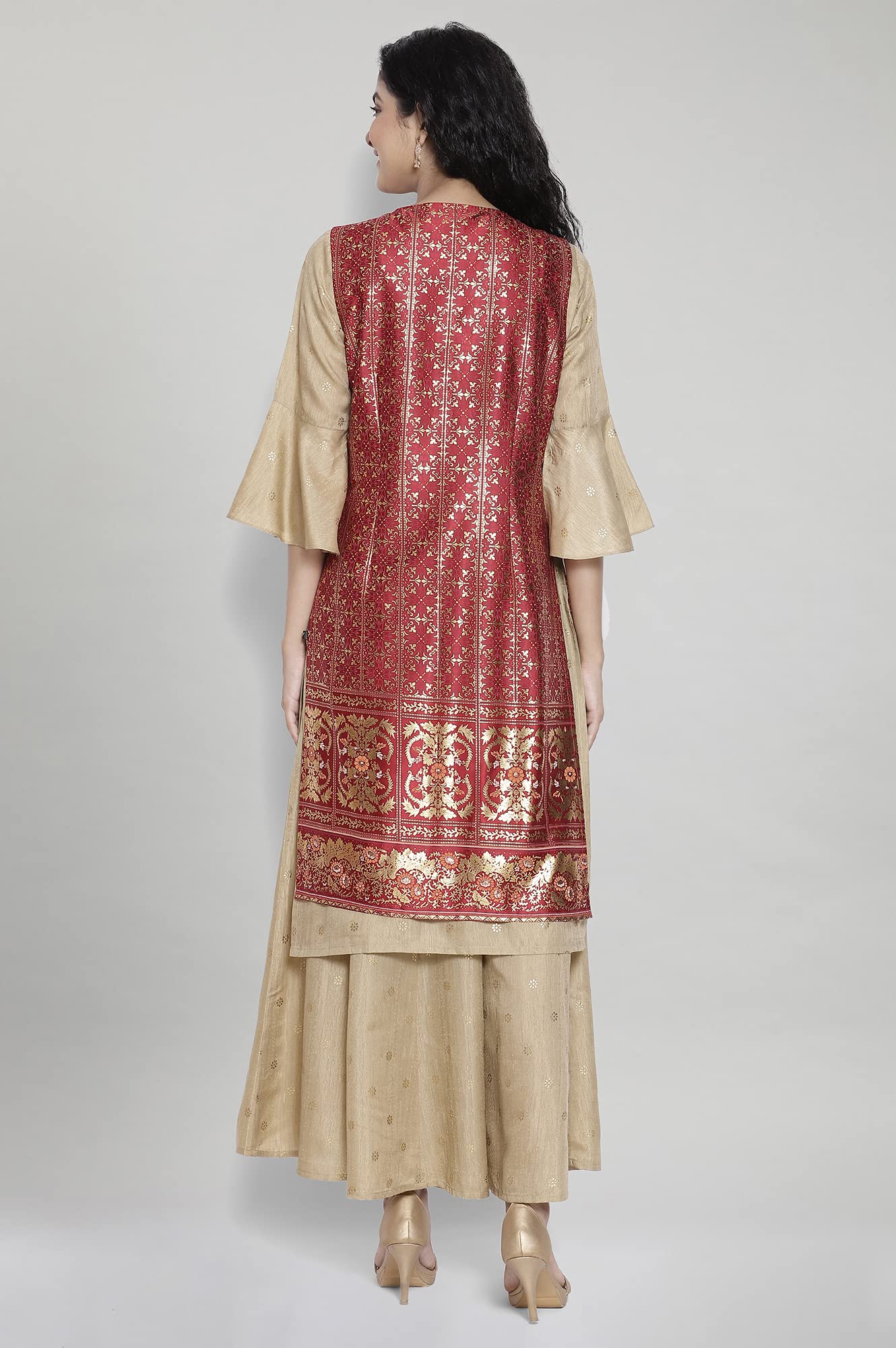 Aurelia Printed Viscose Round Neck Womens Ethnic