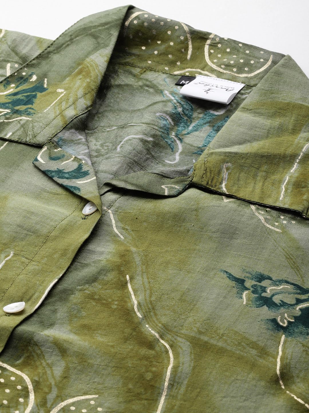 Aarika Womens Green Colour Silk Printed Co-ord Set