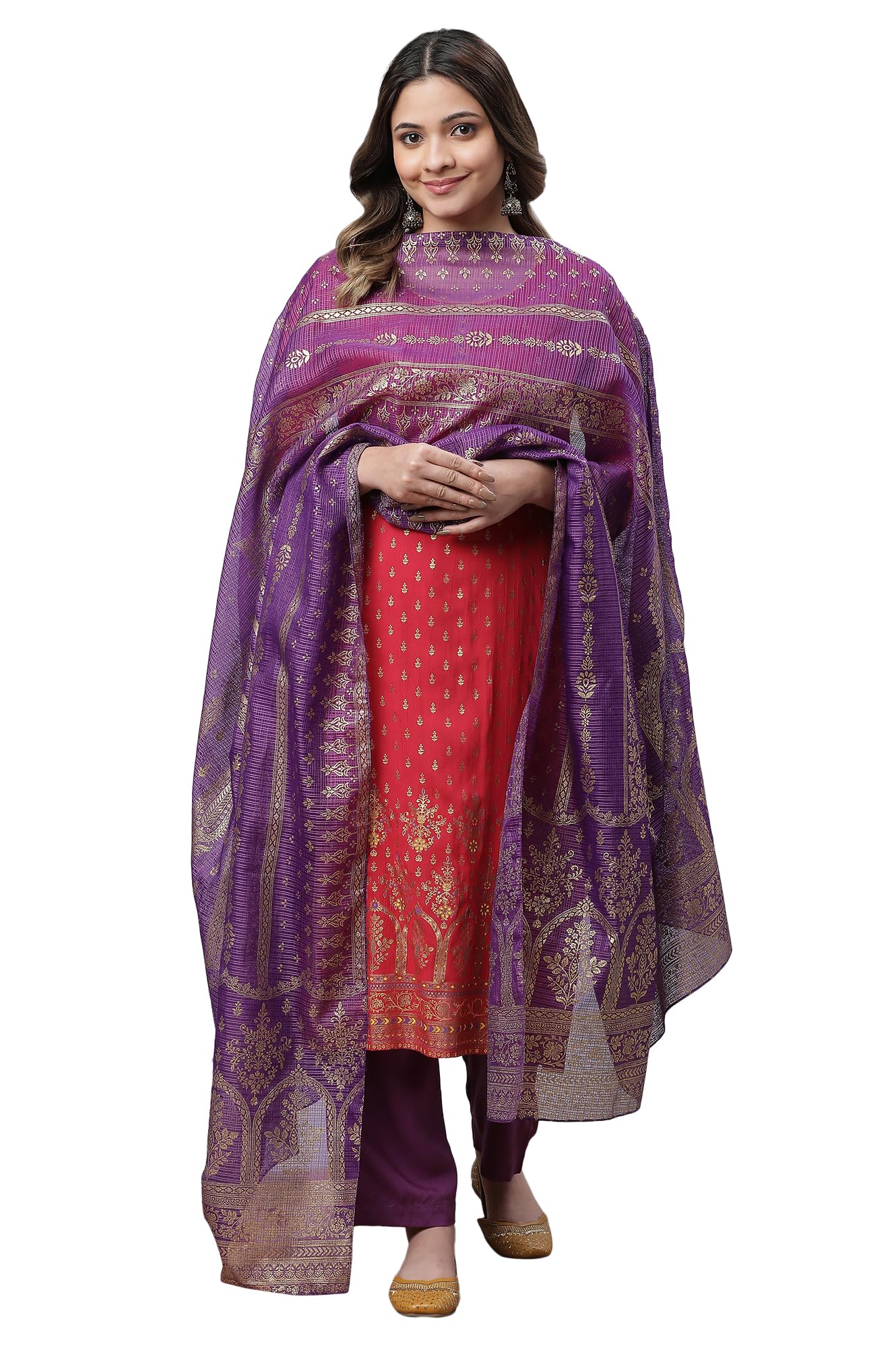 Aurelia Women Cotton Dupatta 23Aua80002-507510-Green-Fs