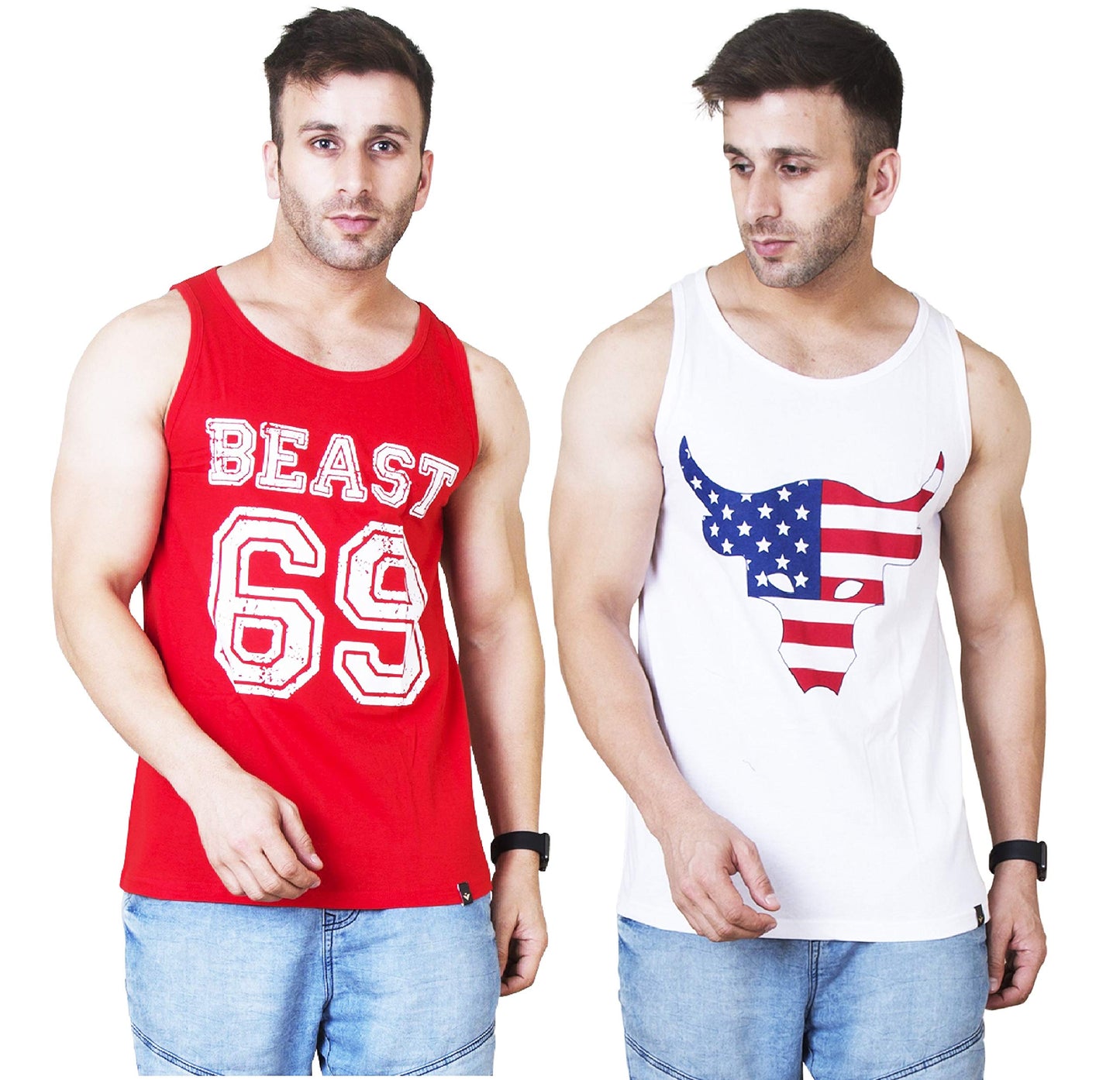 Veirdo Mens Regular Fit Tank Top