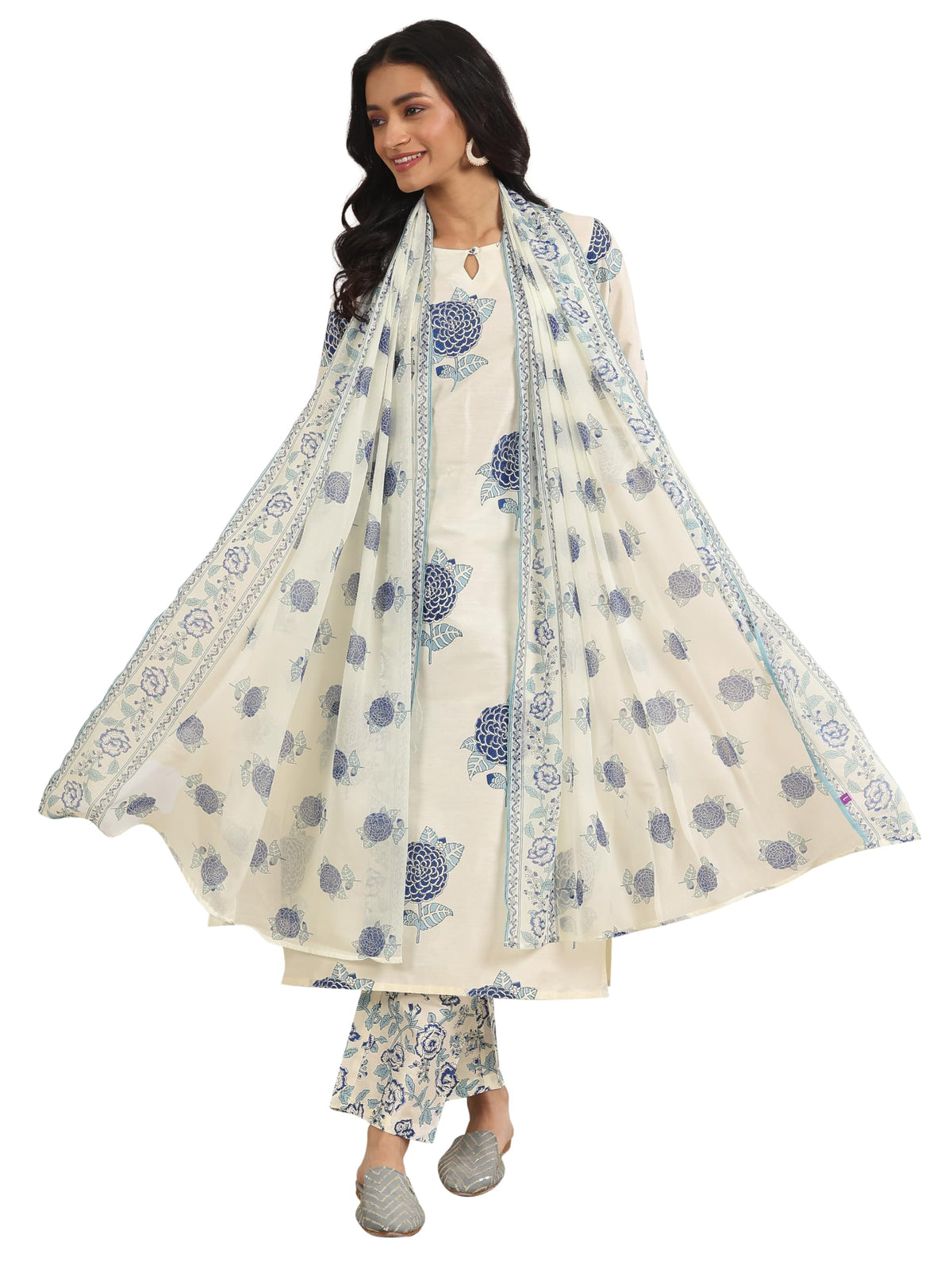 Libas WomenS Silk Blend Kurta Set (99020Or