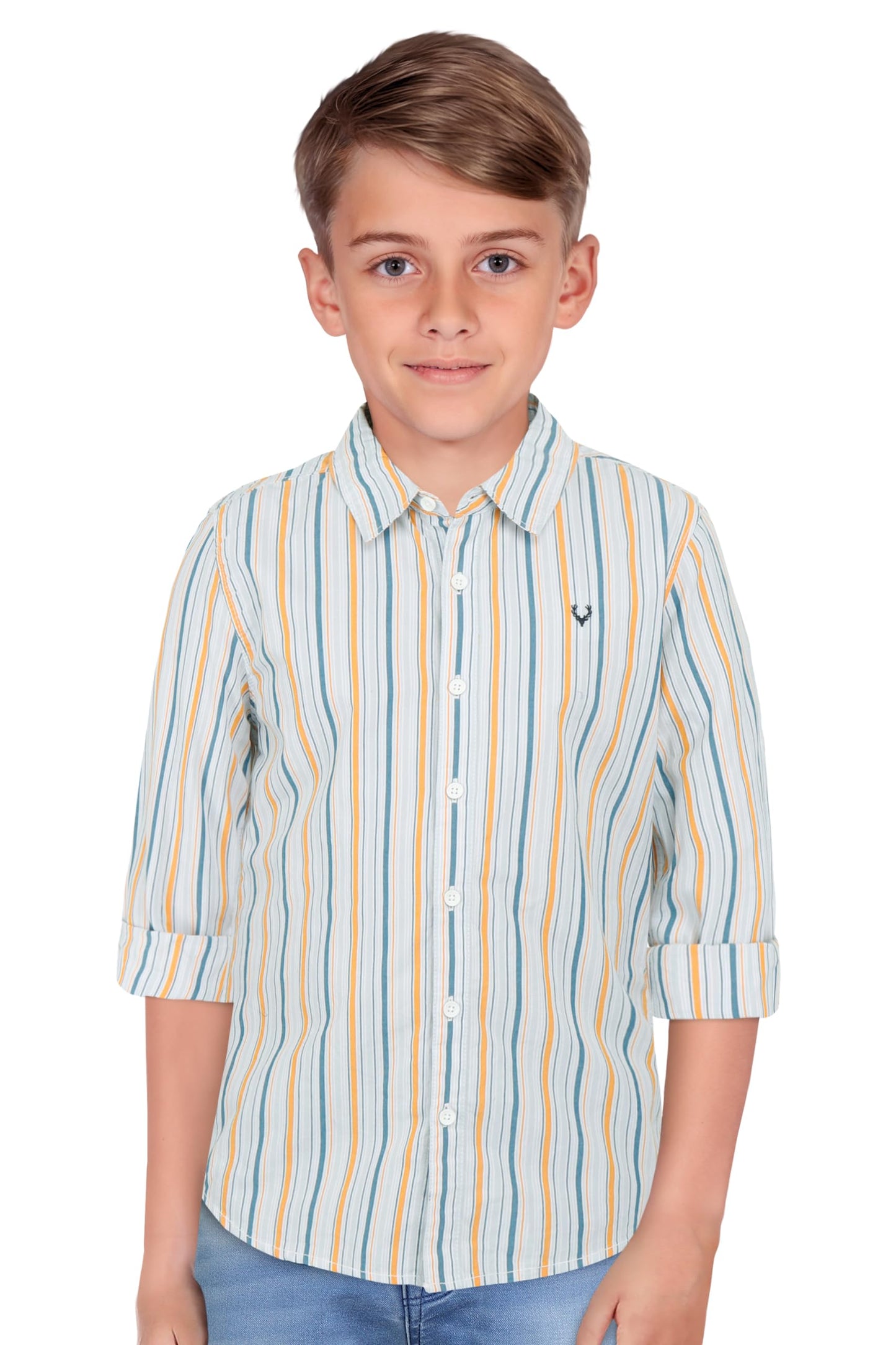 Allen Solly Boys Slim Fit Striped T-Shirt