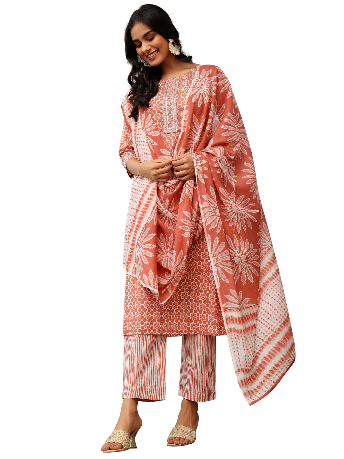 Libas WomenS Pure Cotton Kurta Set (490530R