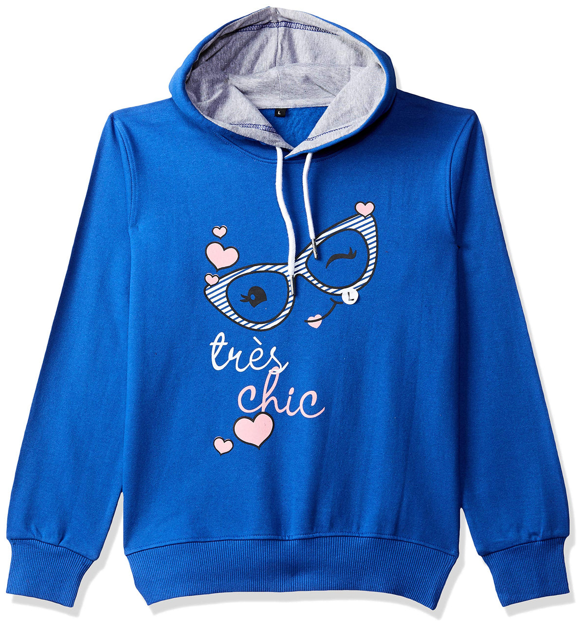 T2F Girls Cotton Hooded Sweatshirt