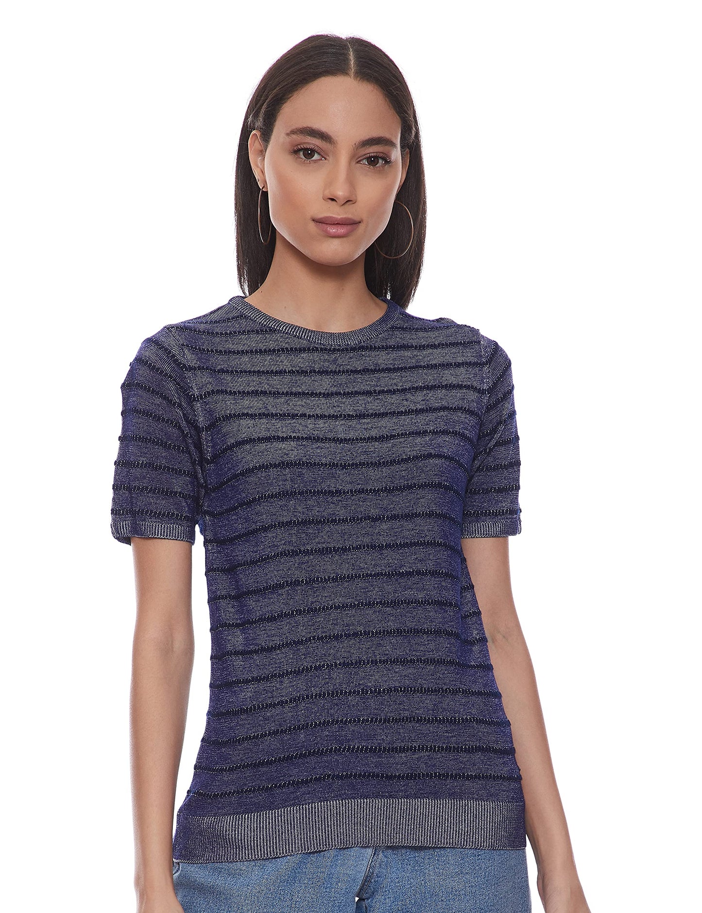 Pepe Jeans WomenS Synthetic Pullover (Pl701505_Indigo_S)