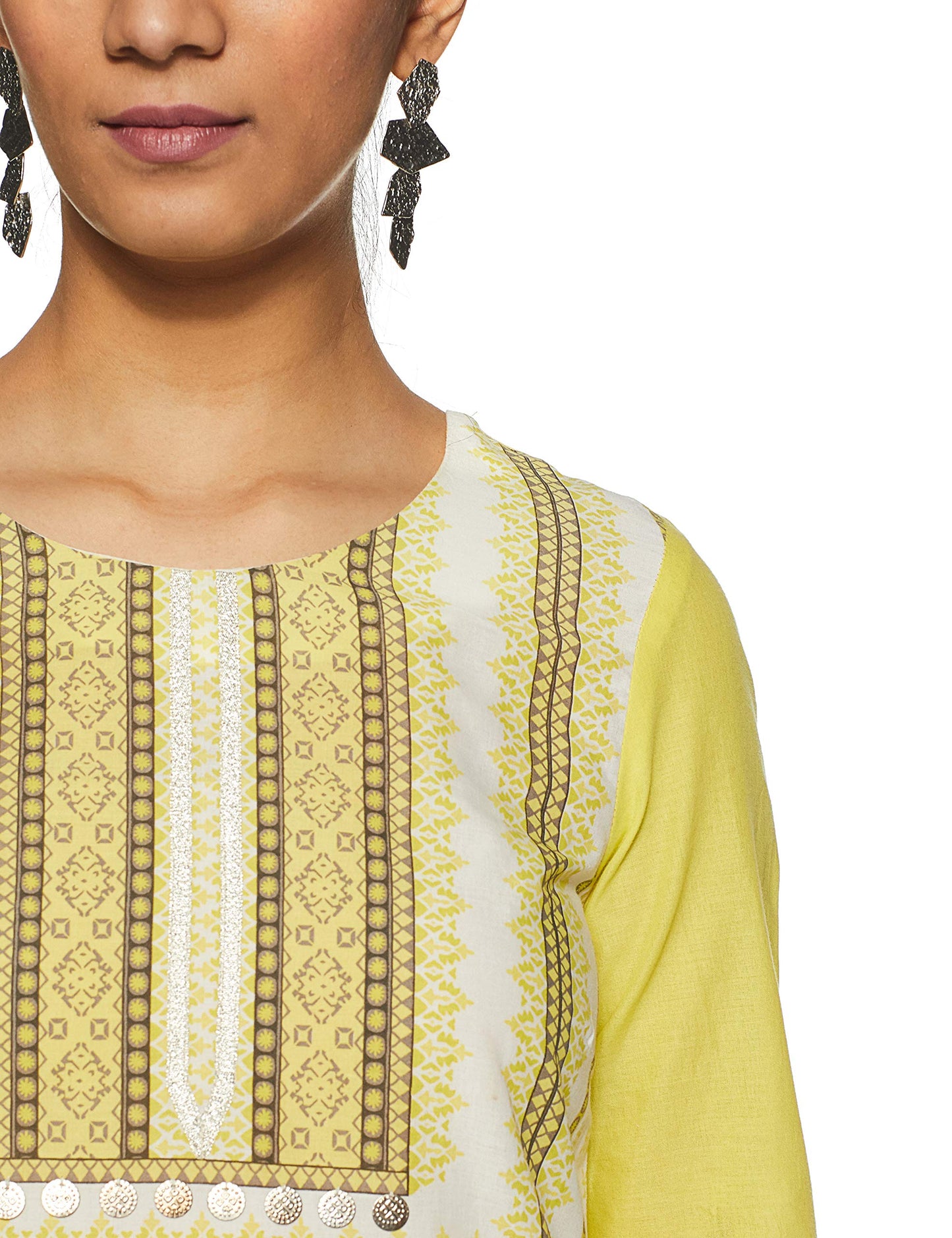 W for Woman Women Cotton Straight Regular Kurta